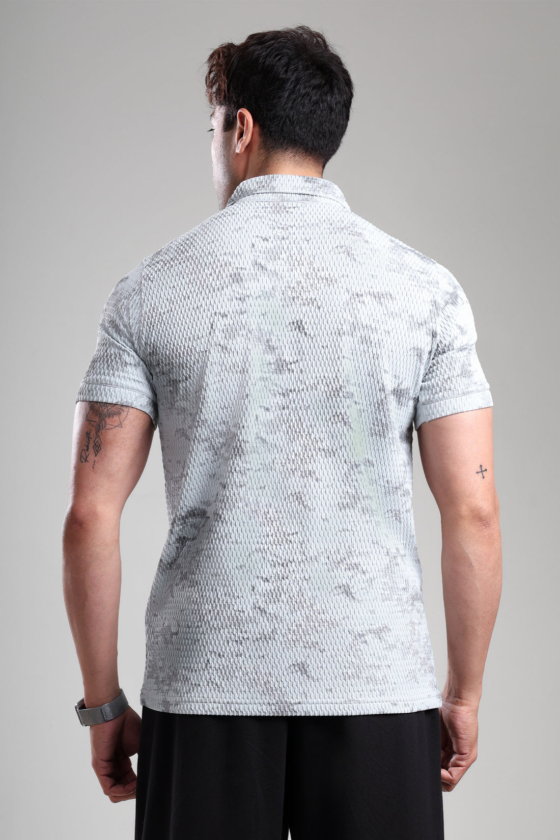 GROW Textured Polo Tee Mint