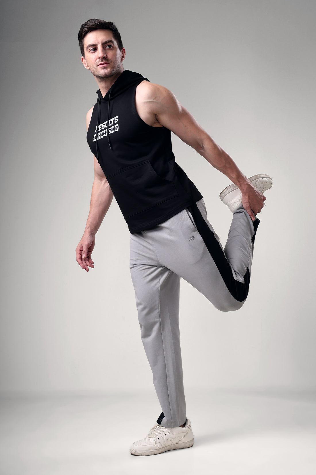 Results Sleeveless Hoodie Black