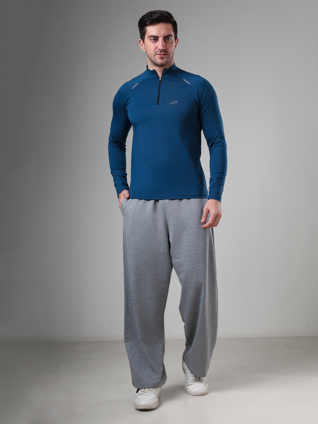 Raglan Quarter Zip T-Shirt Airforce