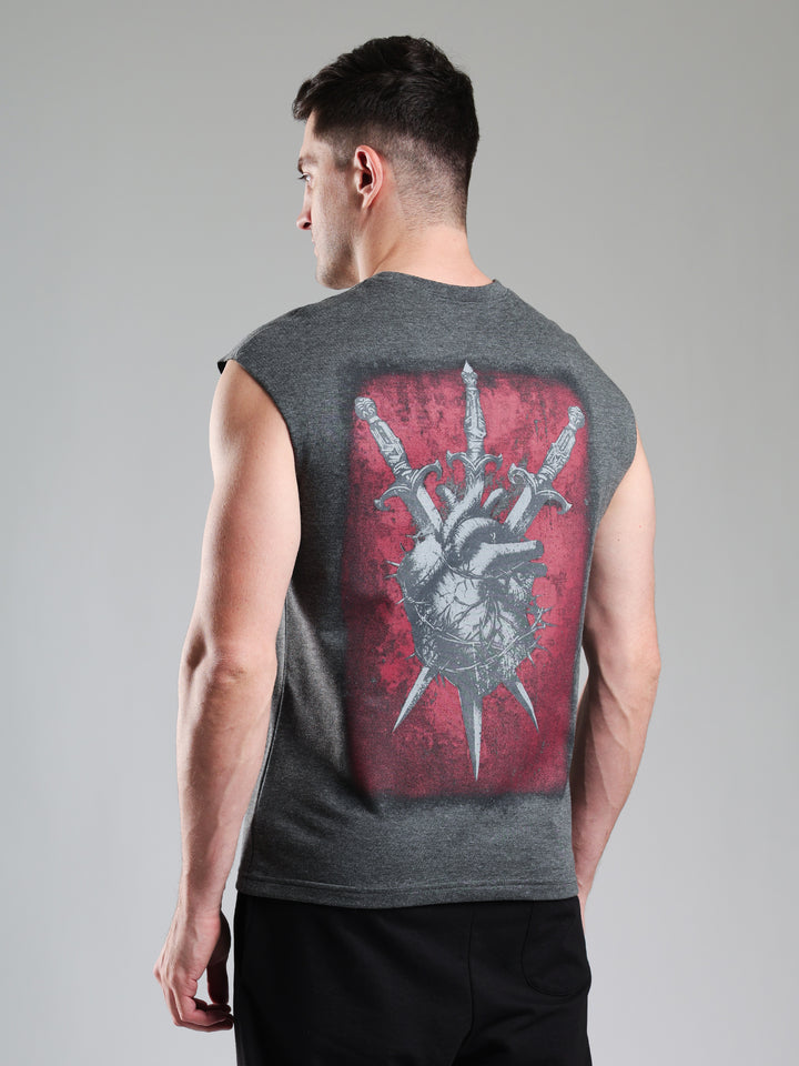 Grow Alpha Beast Capsleeves Tee Dark Grey
