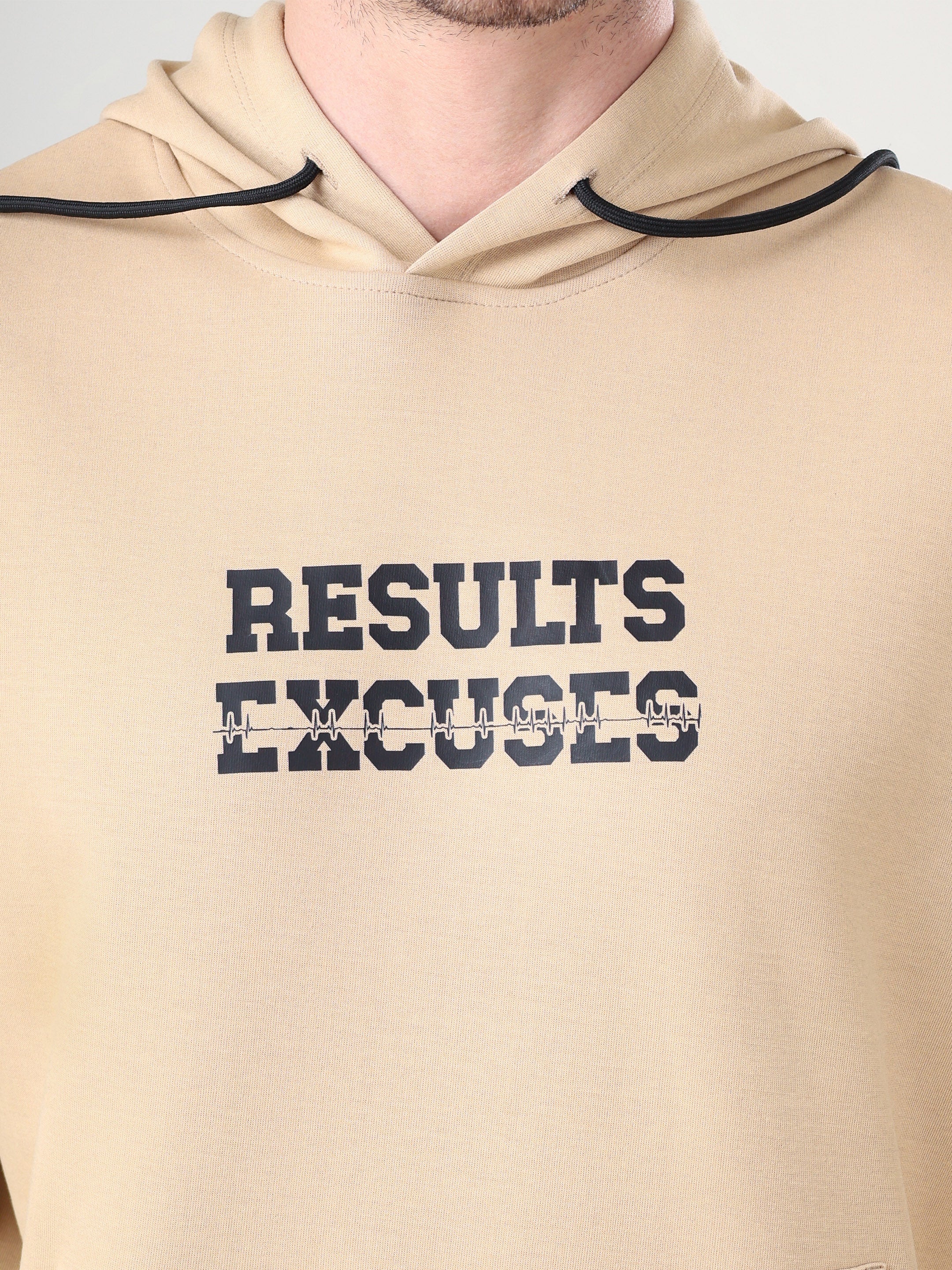 Result Oversize Hoodie Beige