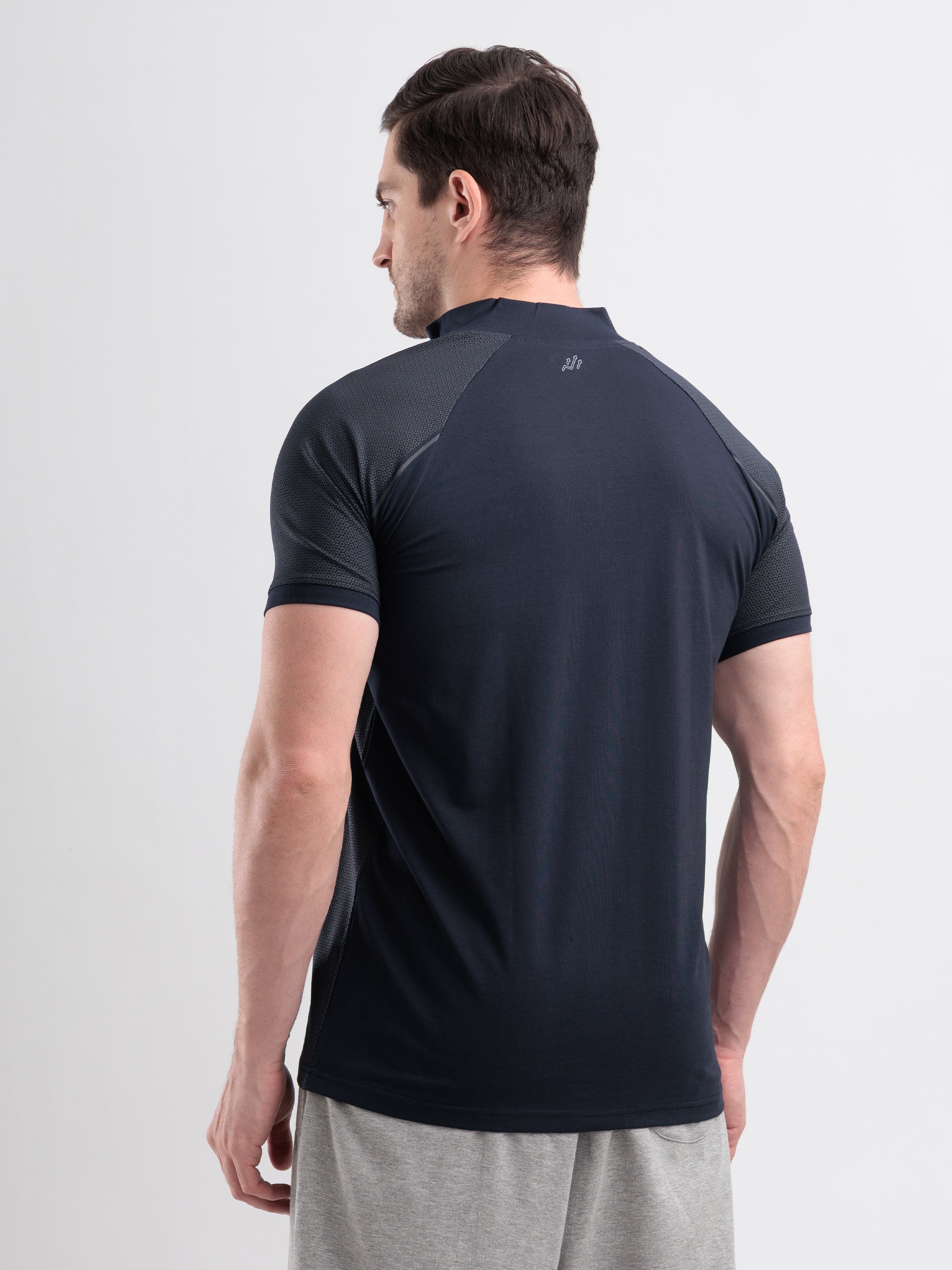 GROW Elevate Quarter Zip Tee Navy