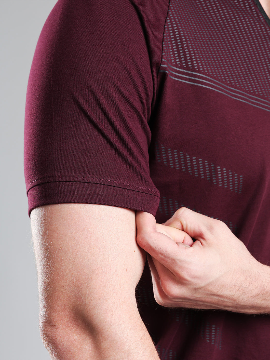 Grow AeroFlex Quarter Zip T-Shirt Wine