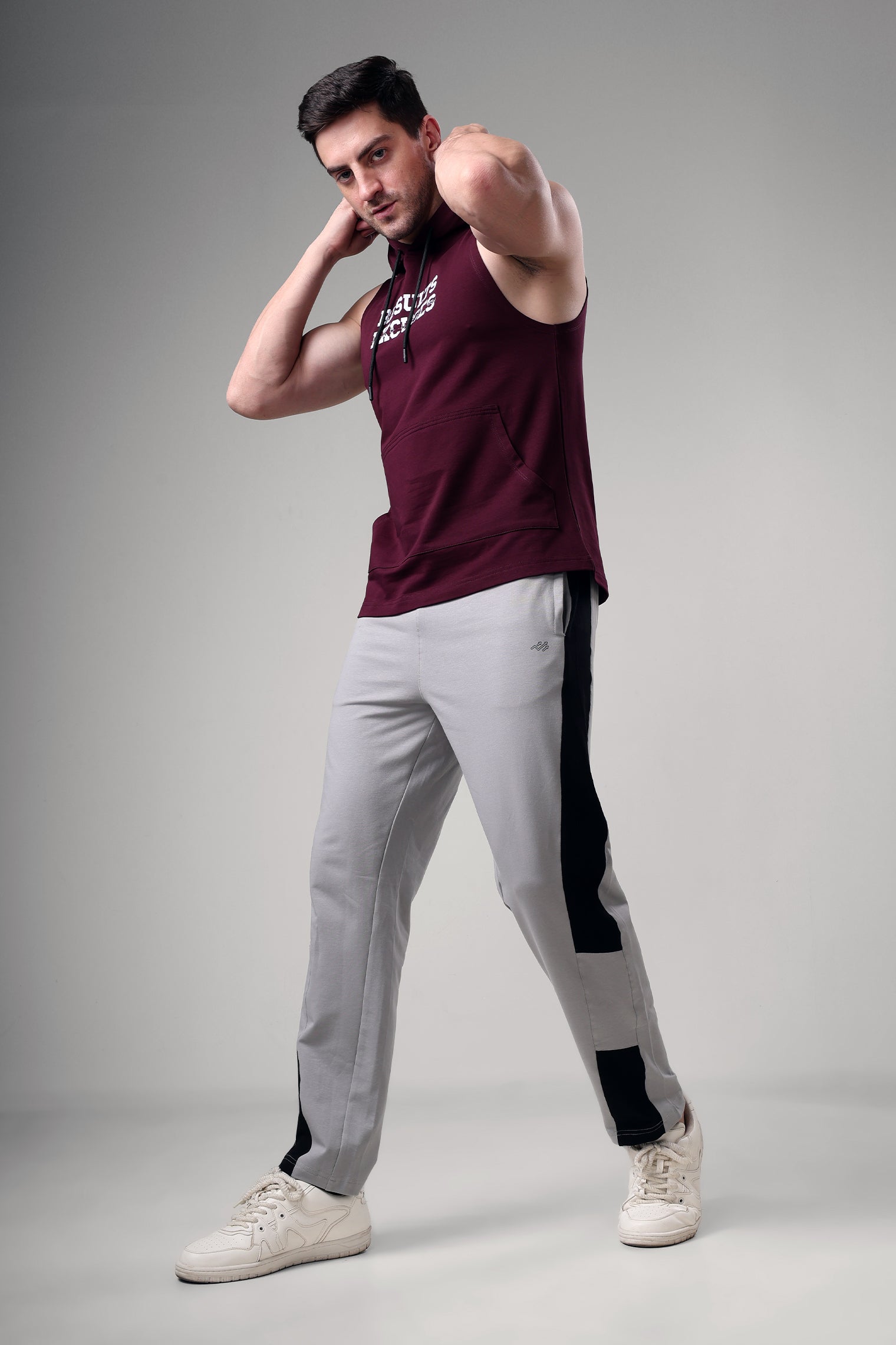 Results Sleeveless Hoodie Wine