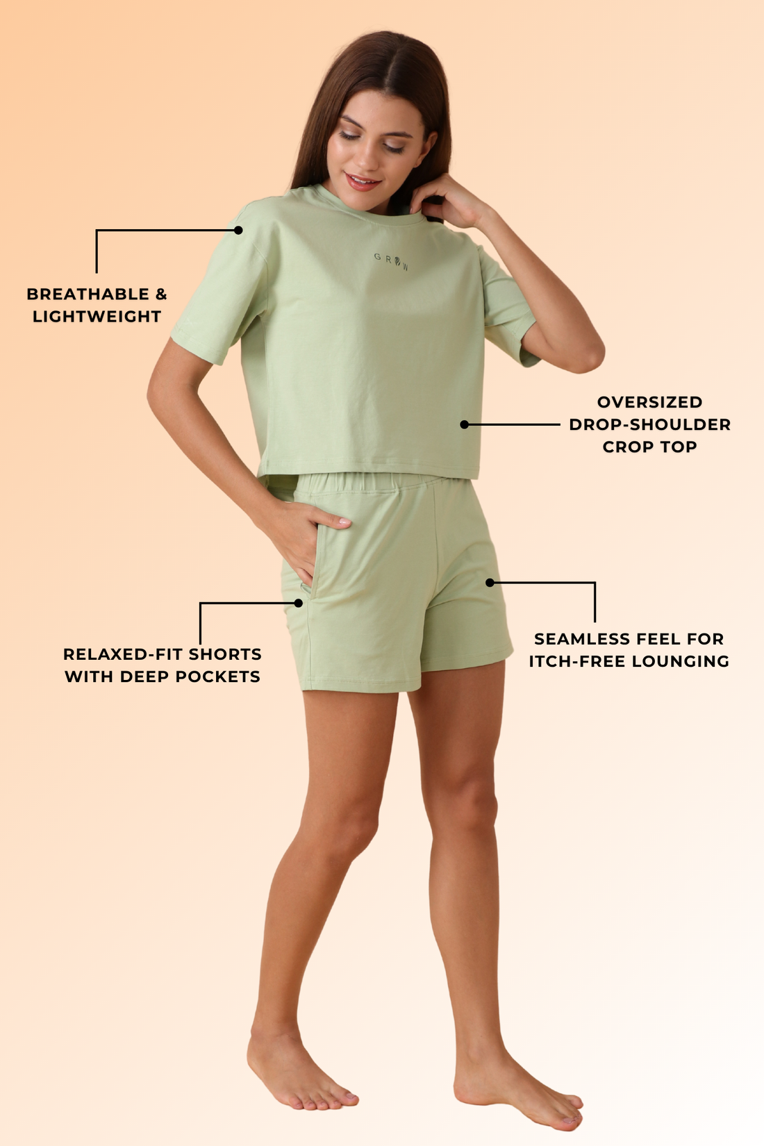 Chill Days Co-ord Set Pista Poise