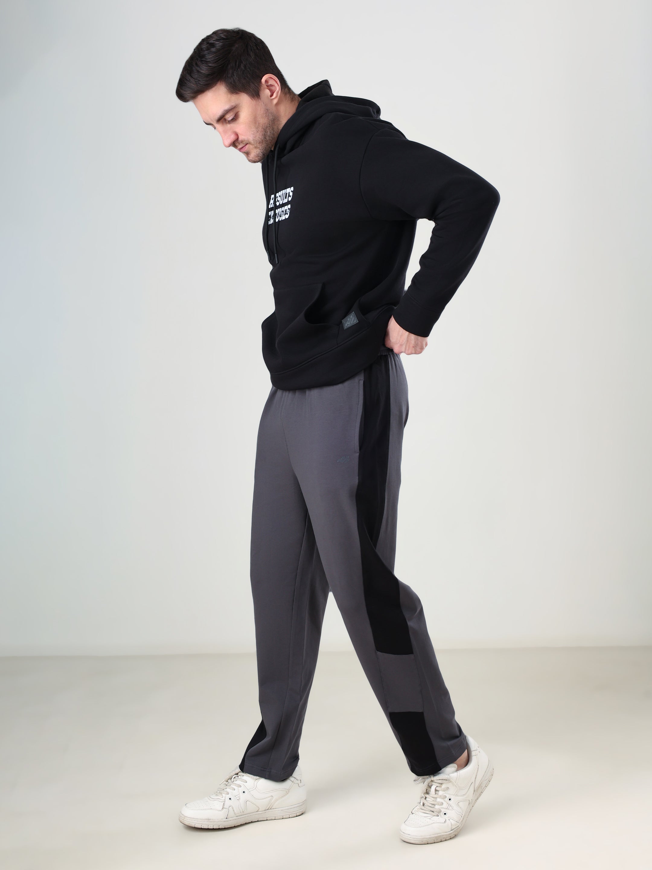 Grow Knitted Terry joggers Dark Grey