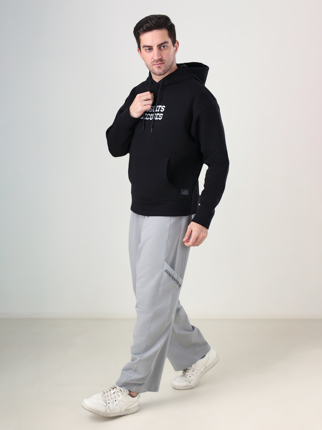 Grow Performance Wide Joggers Light Grey