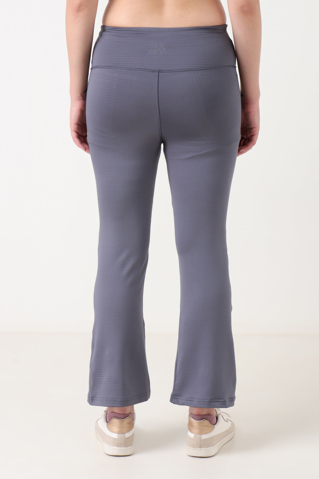 Jacquard Flare Leggings Light Grey