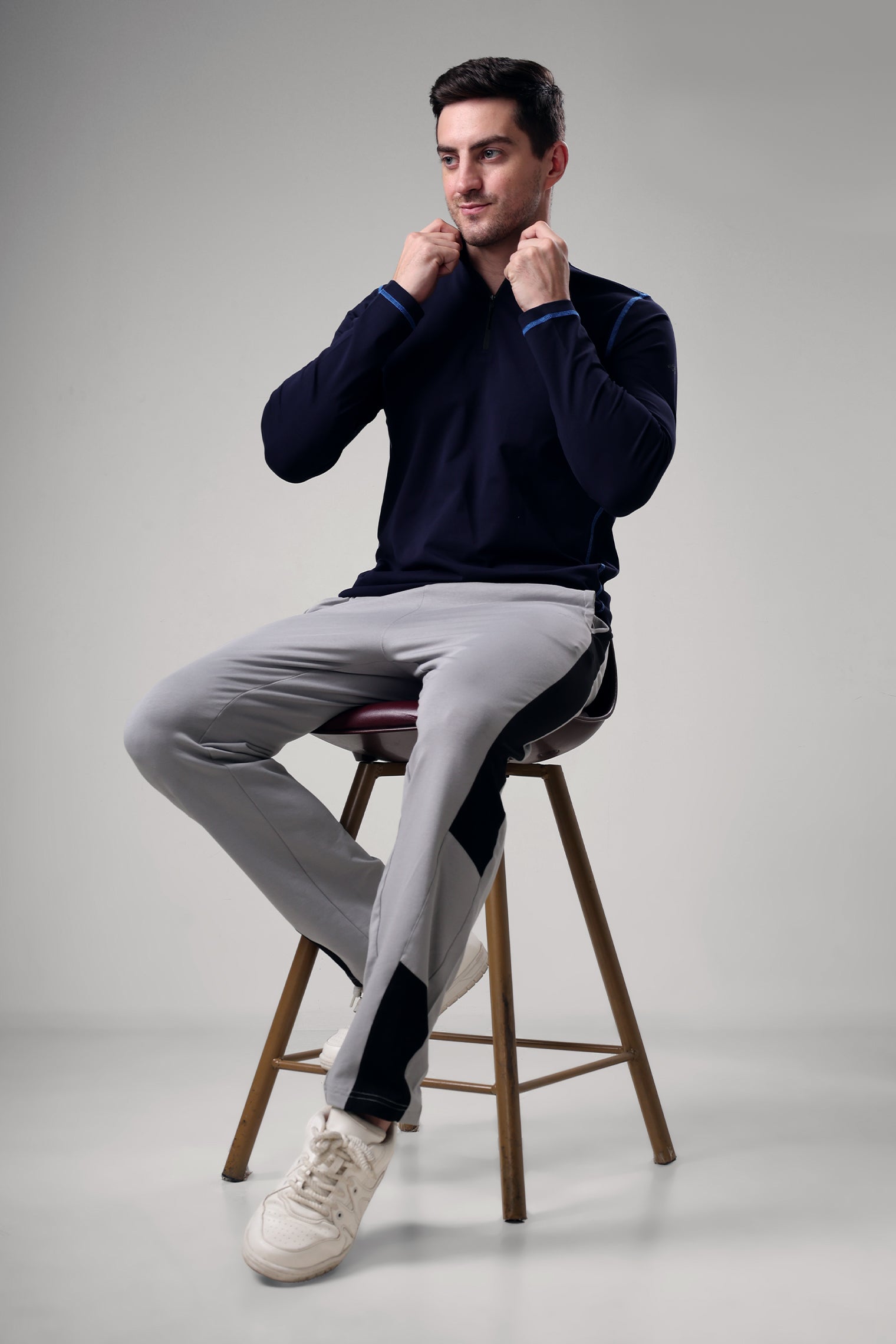 Grow 5T Quarter Zip T-shirt Navy