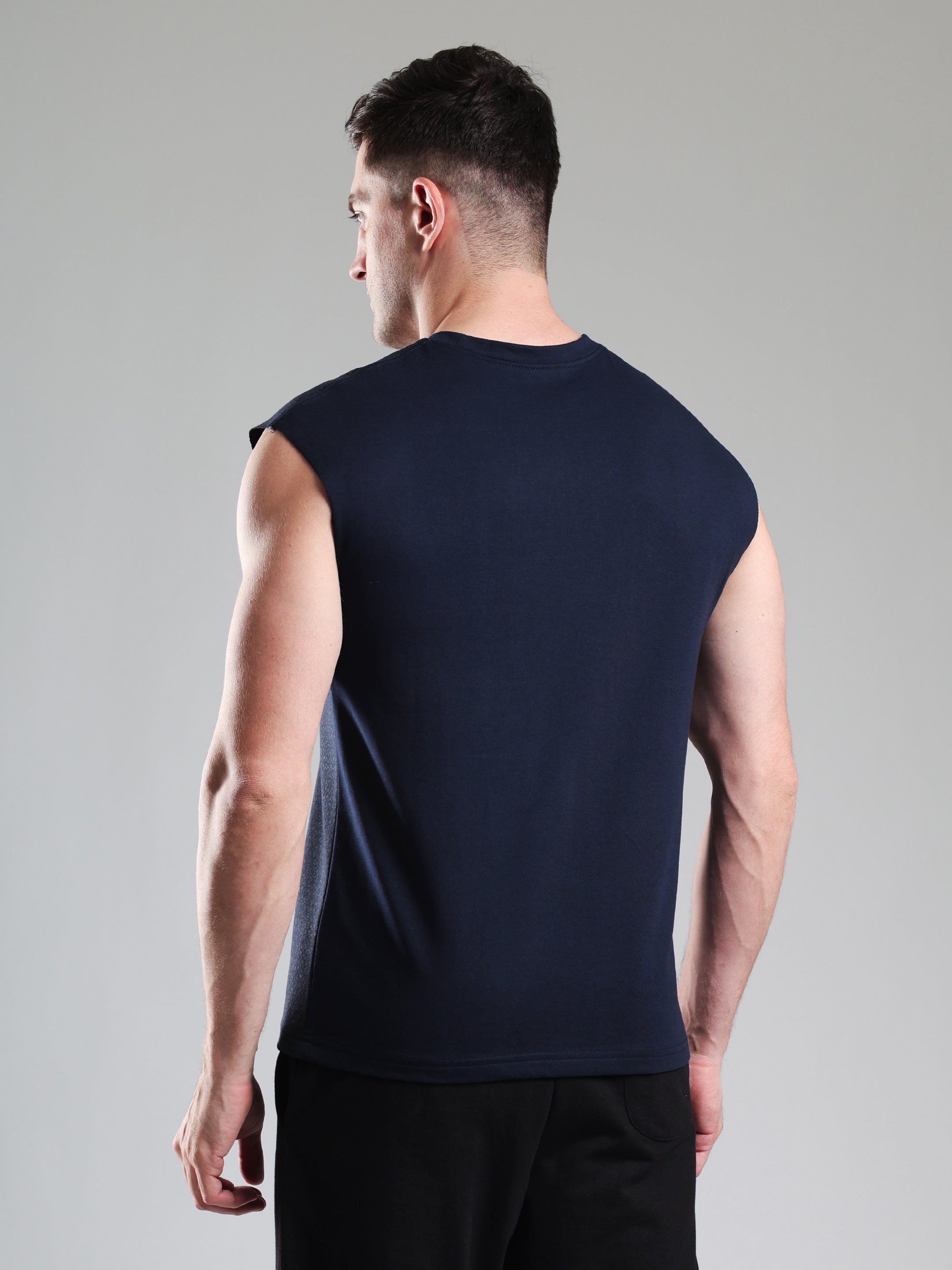 Superman Capsleeves Tee Navy
