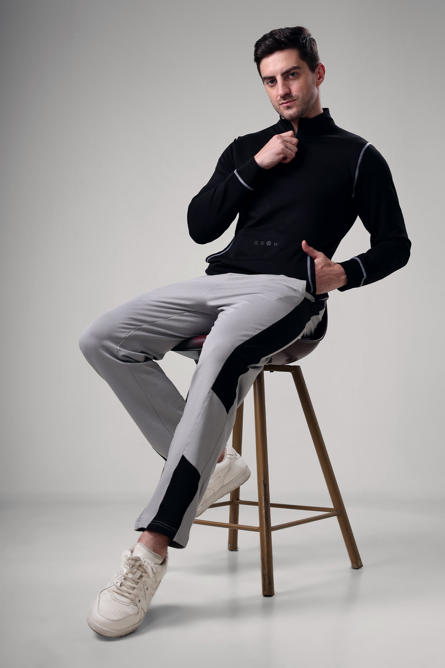 Grow 5T Pullover Black/grey