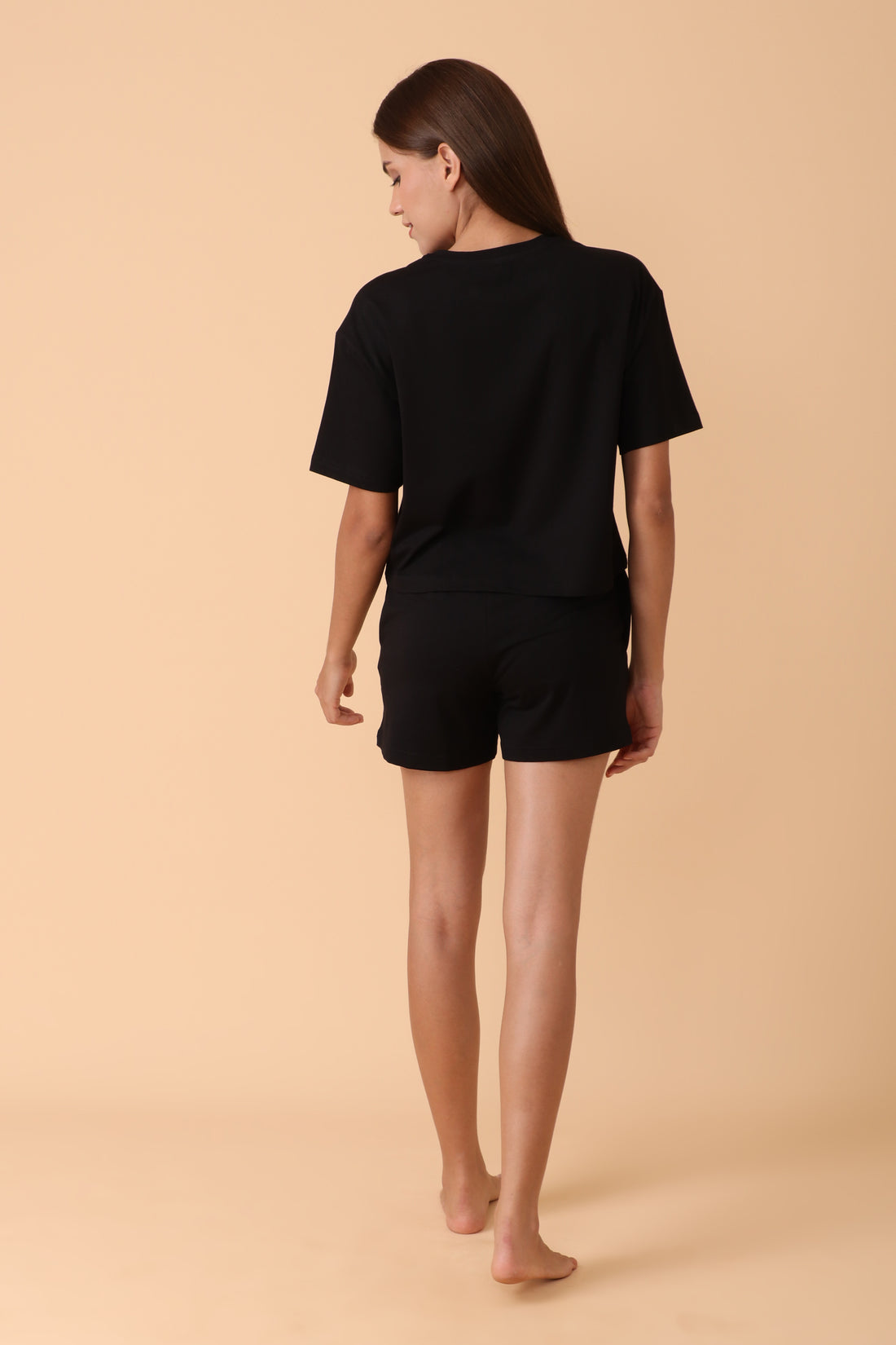 Chill Days Co-ord Set Rich Black