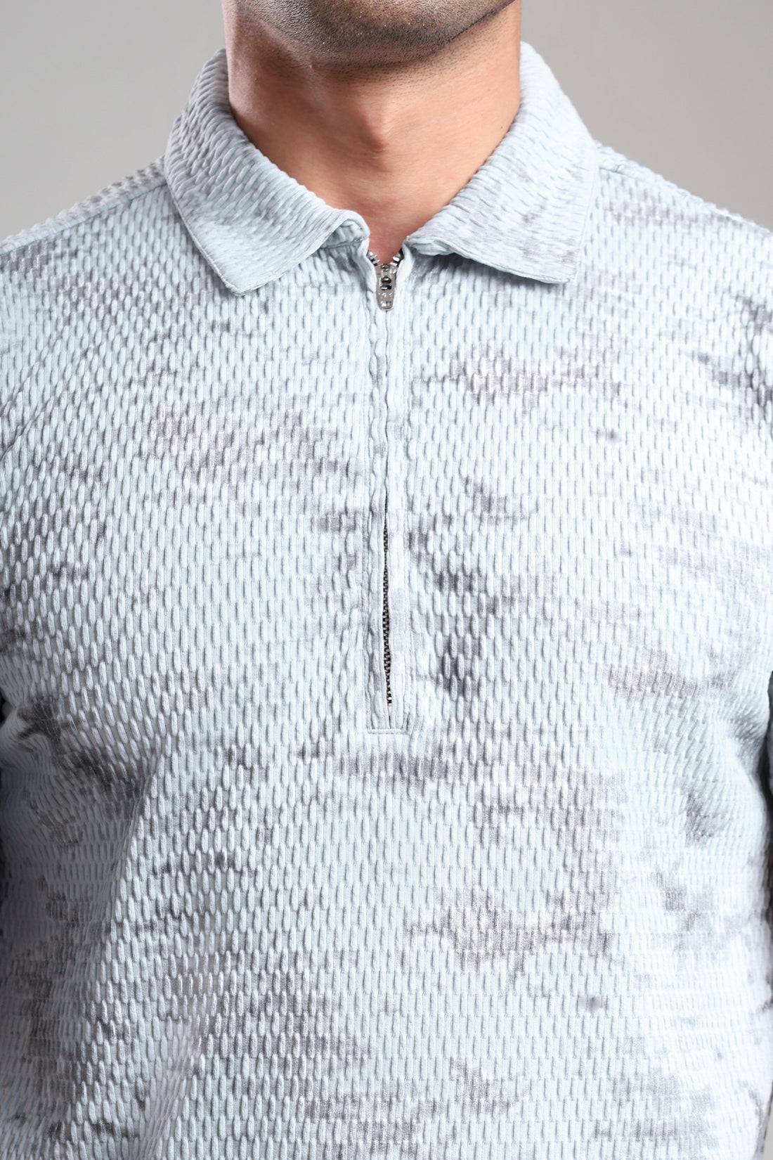 GROW Textured Polo Tee Mint