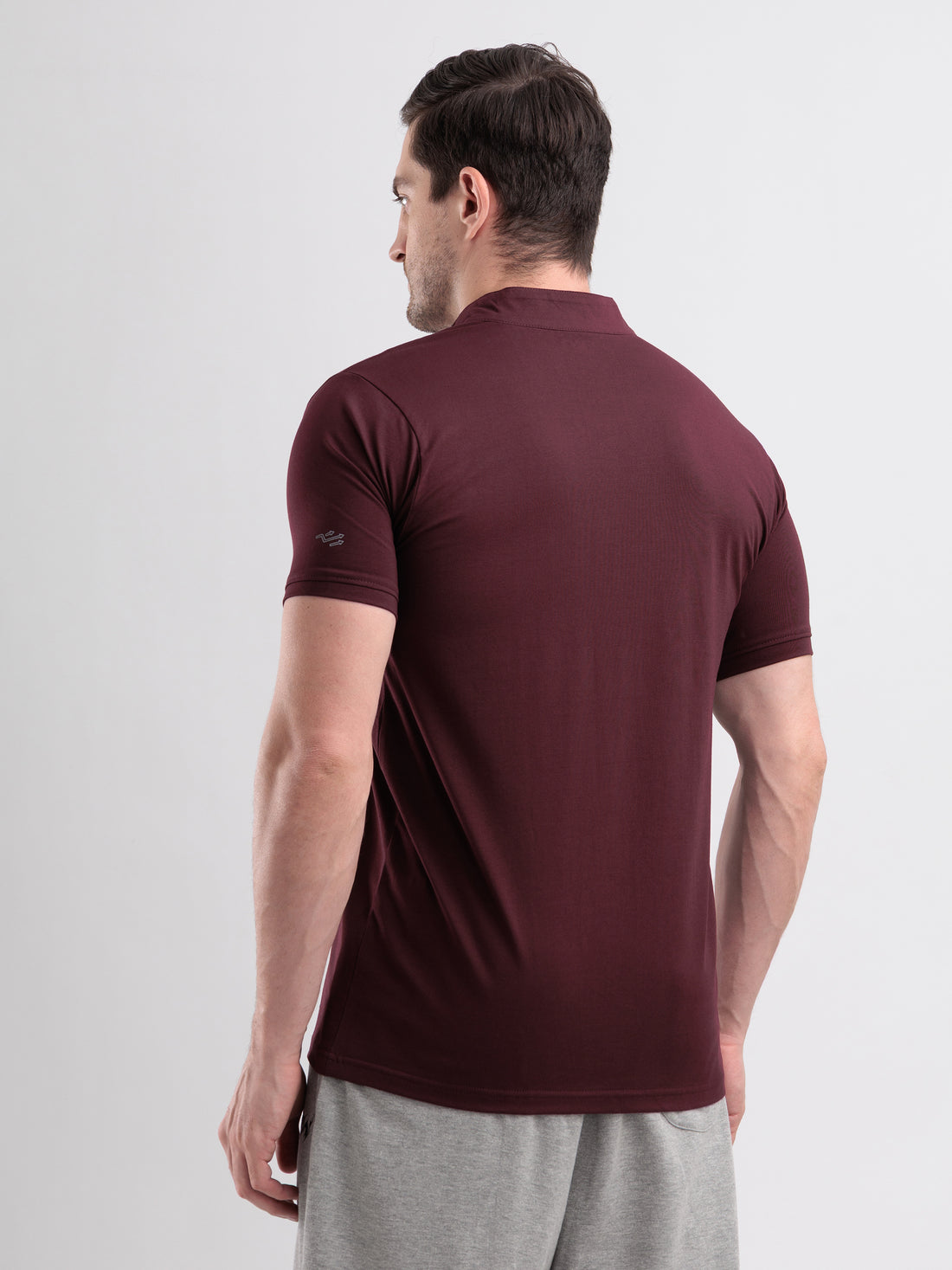 Beast Quarter Zip Tshirt Wine