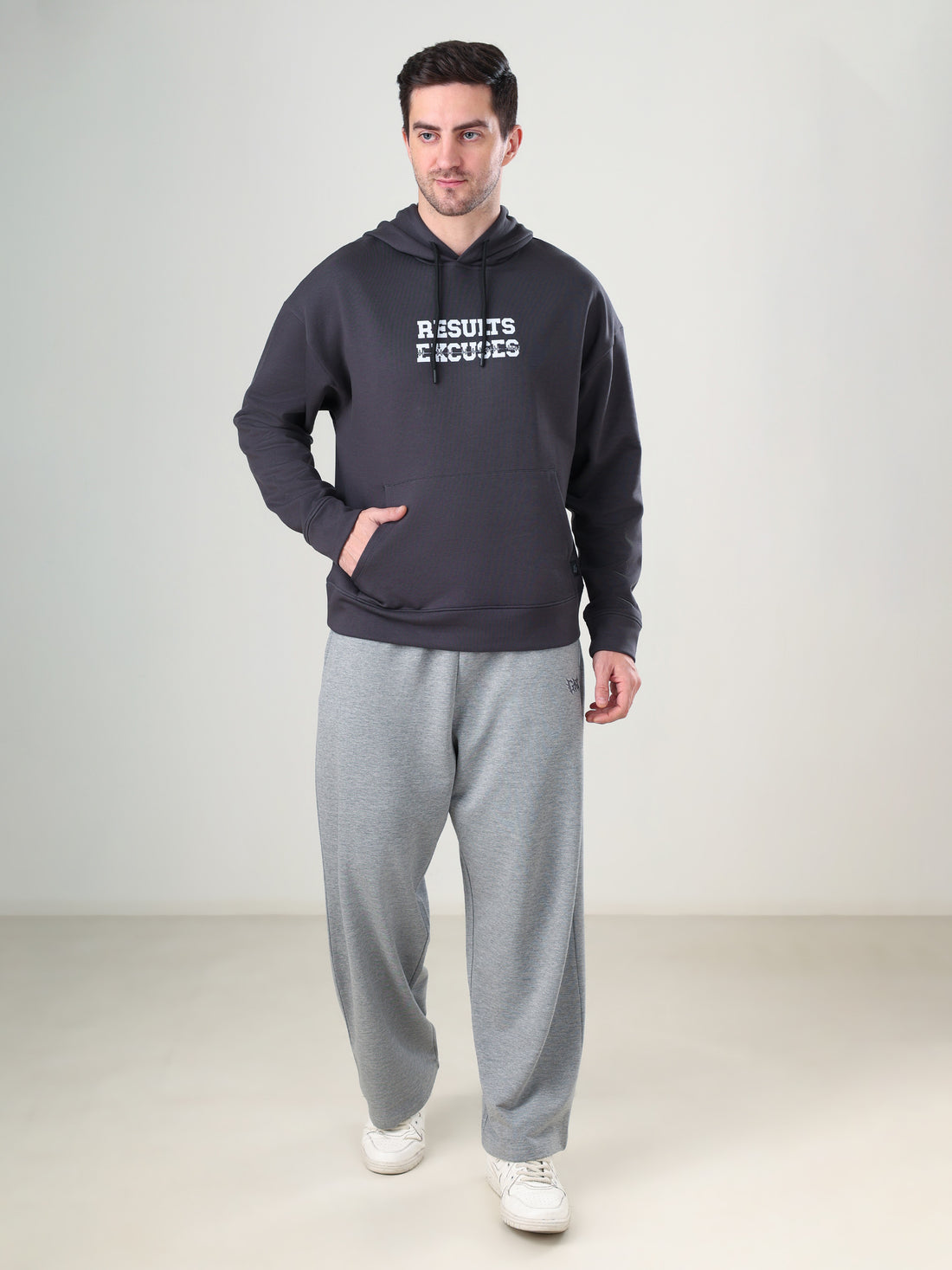 Result Oversize Hoodie Grey