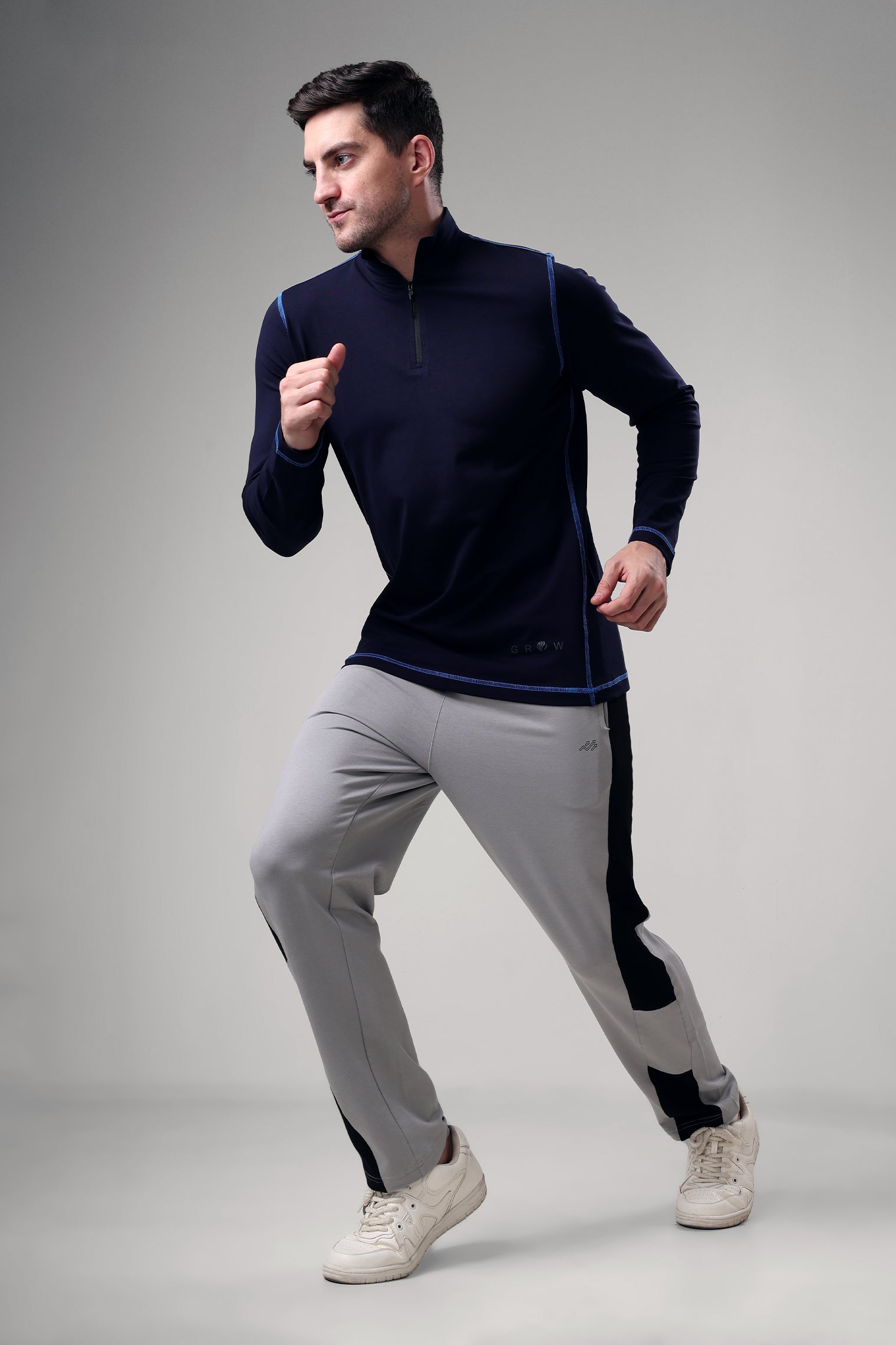 Grow 5T Quarter Zip T-shirt Navy