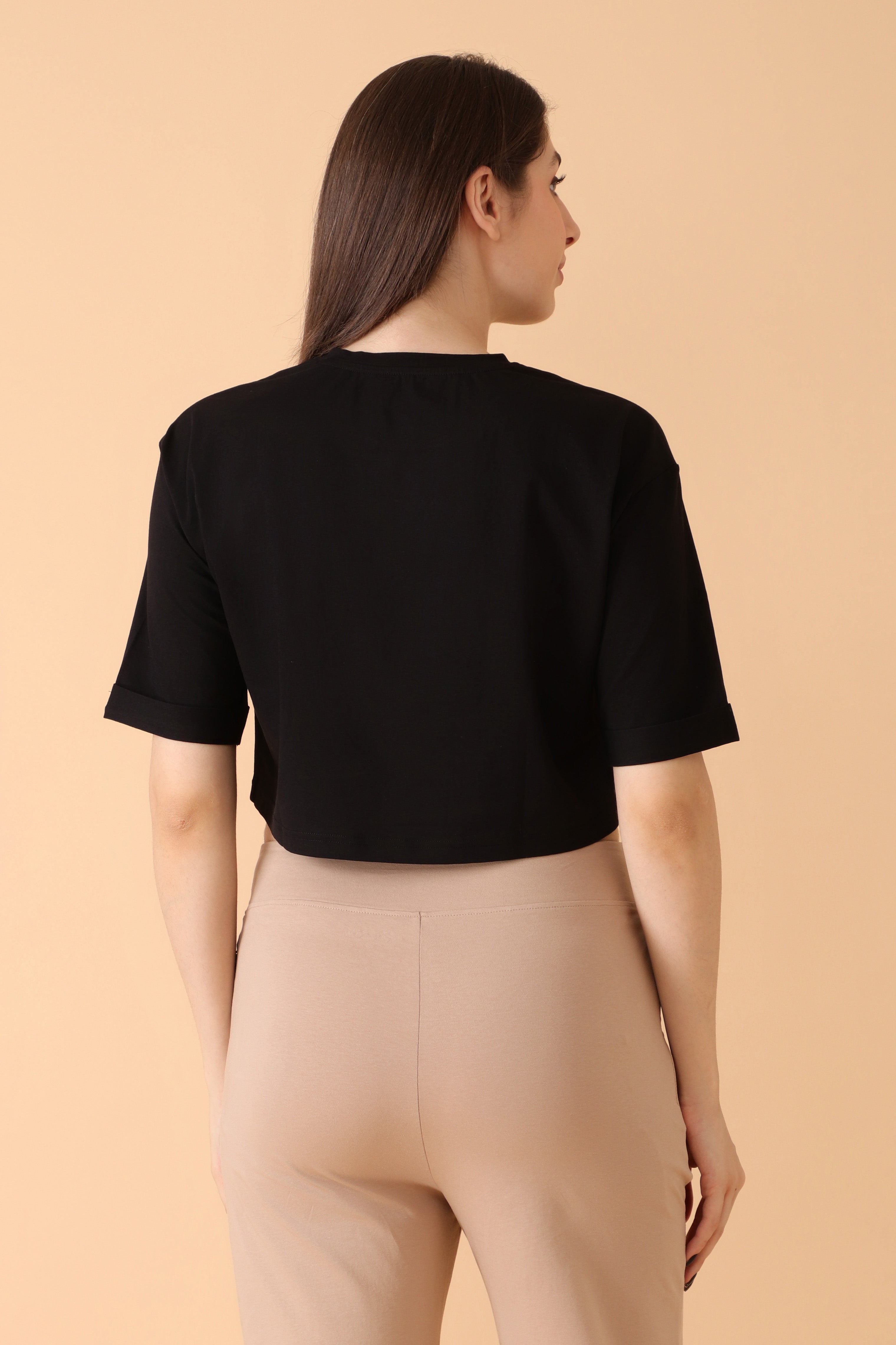 Crop Queen👑Top Back in Black