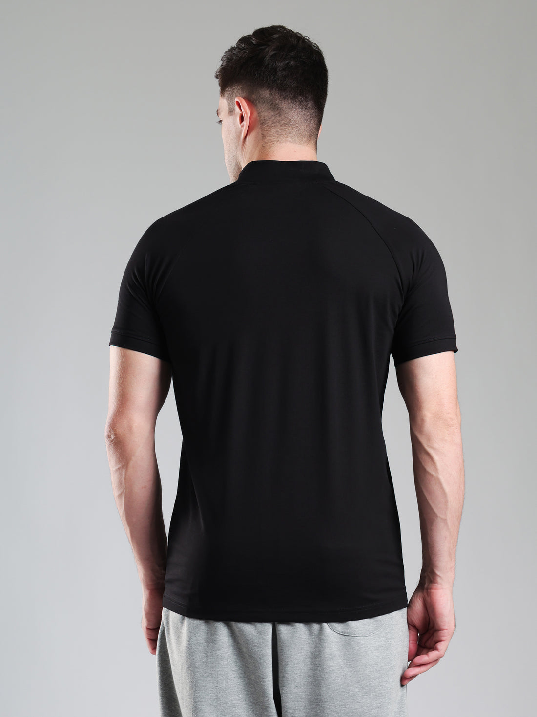 Grow AeroFlex Quarter Zip T-Shirt Black