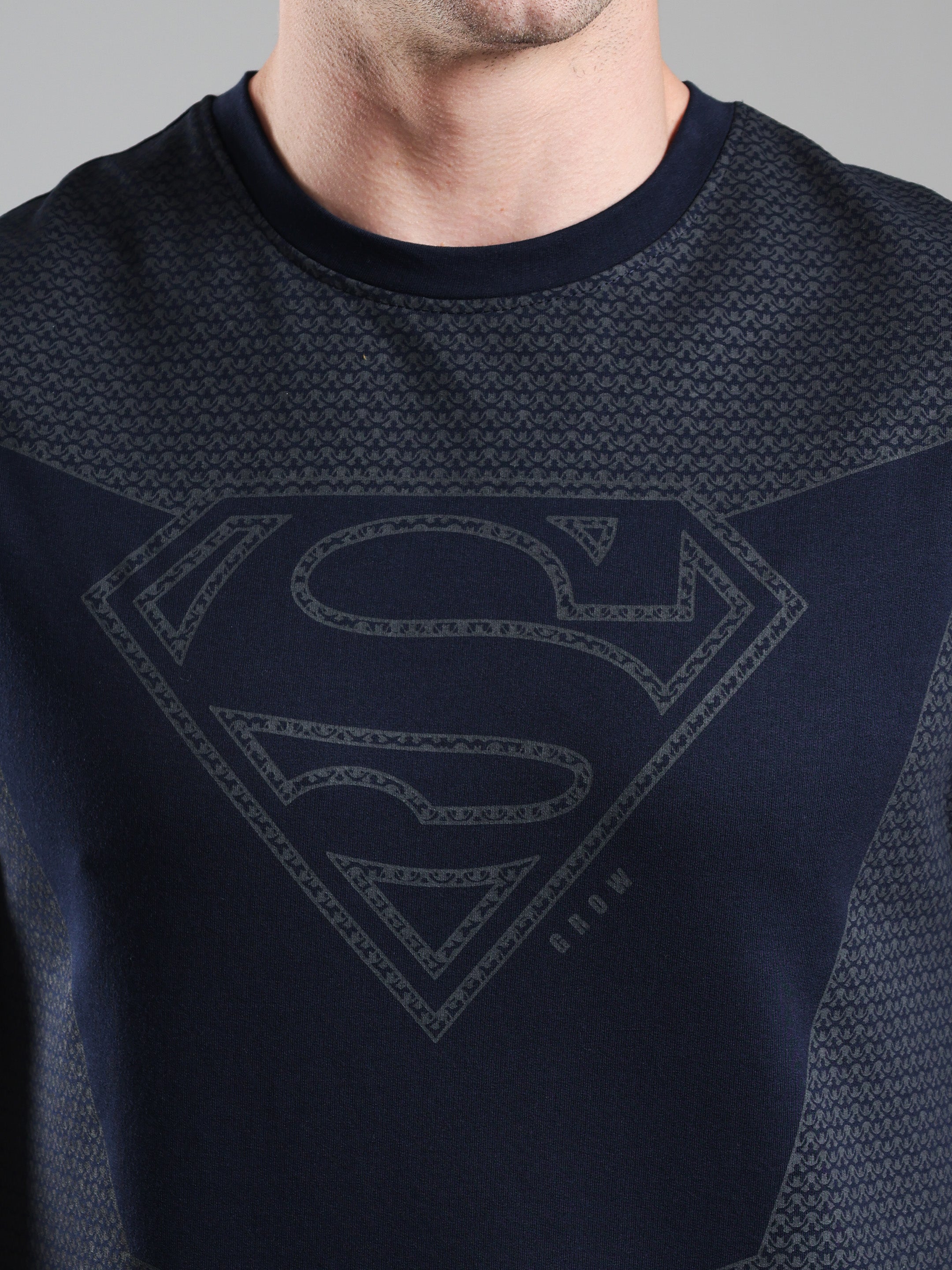 Superman Capsleeves Tee Navy
