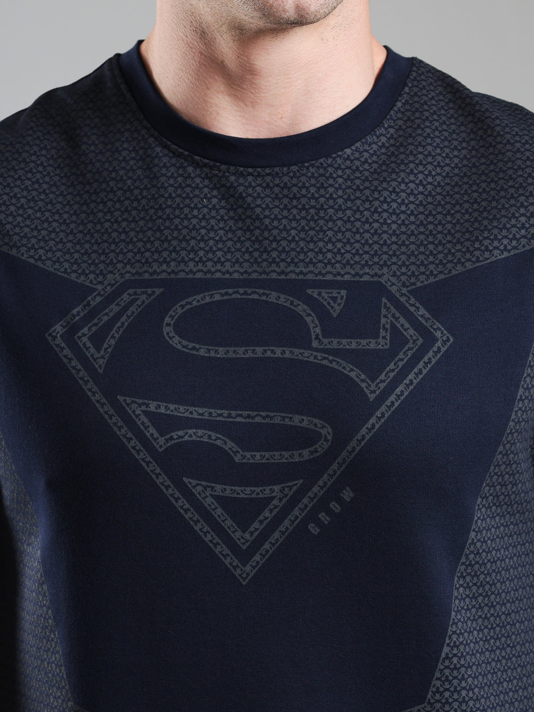 Superman Capsleeves Tee Navy