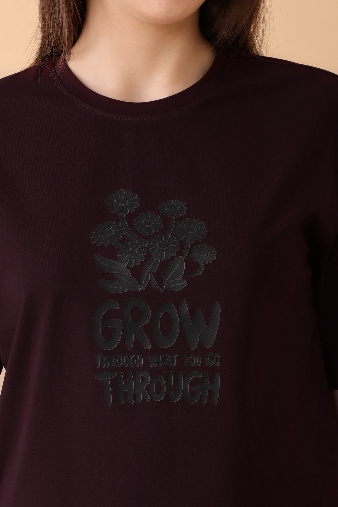 Lazee Luxe Tee Berry Busy