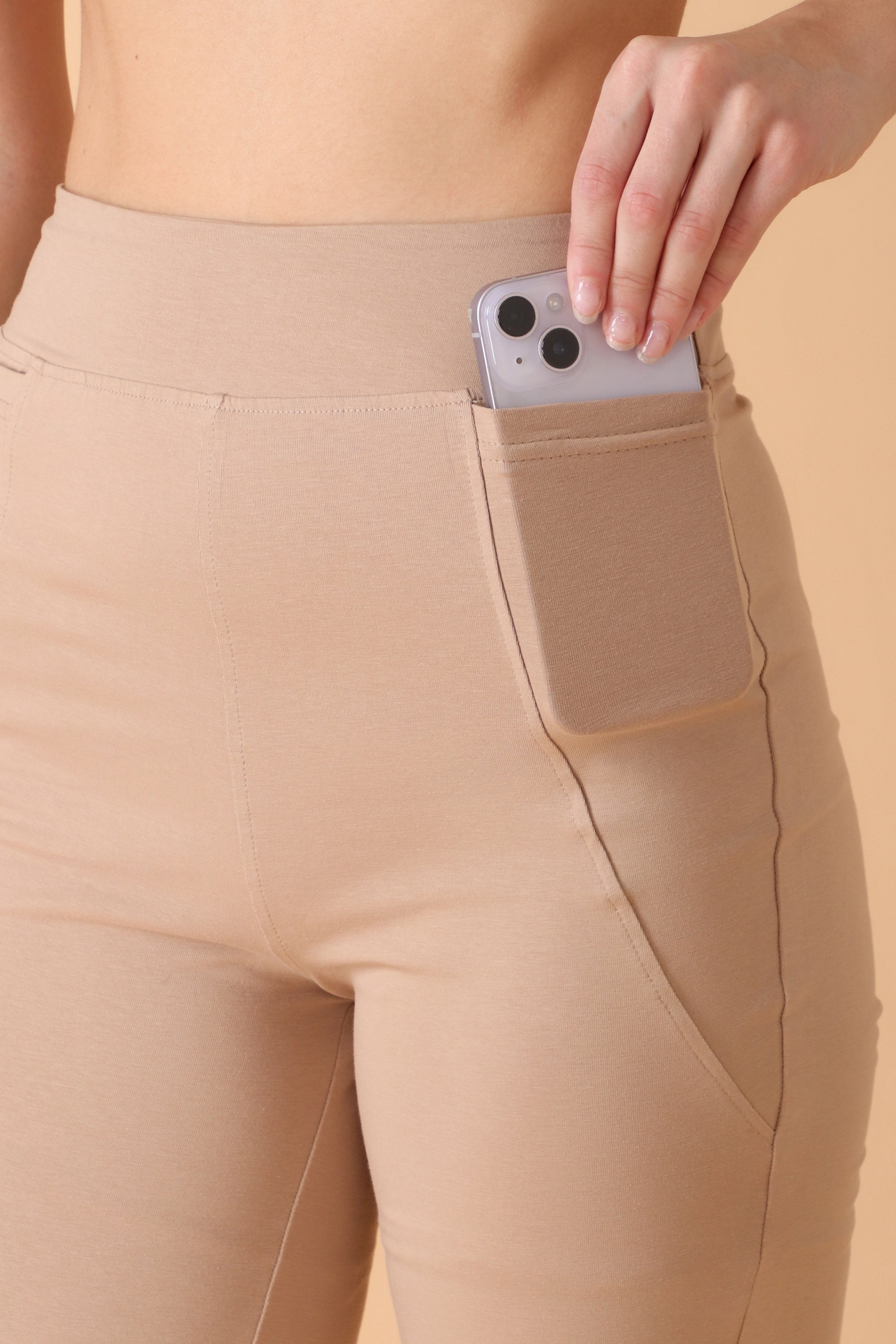 Easy Breezy Flare Pant Beige, Please