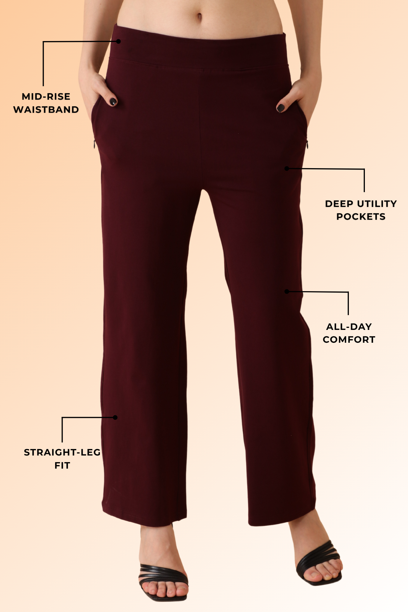 Go-With-The-Flow Pant Mulberry Dusk