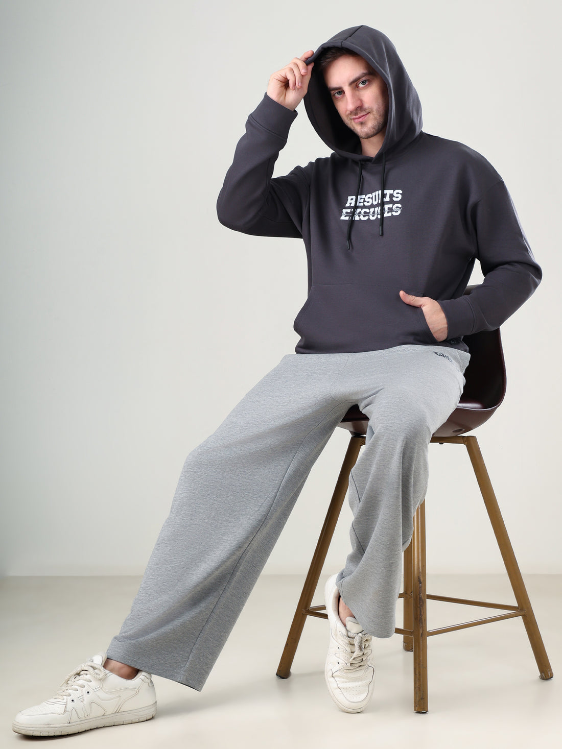 Result Oversize Hoodie Grey