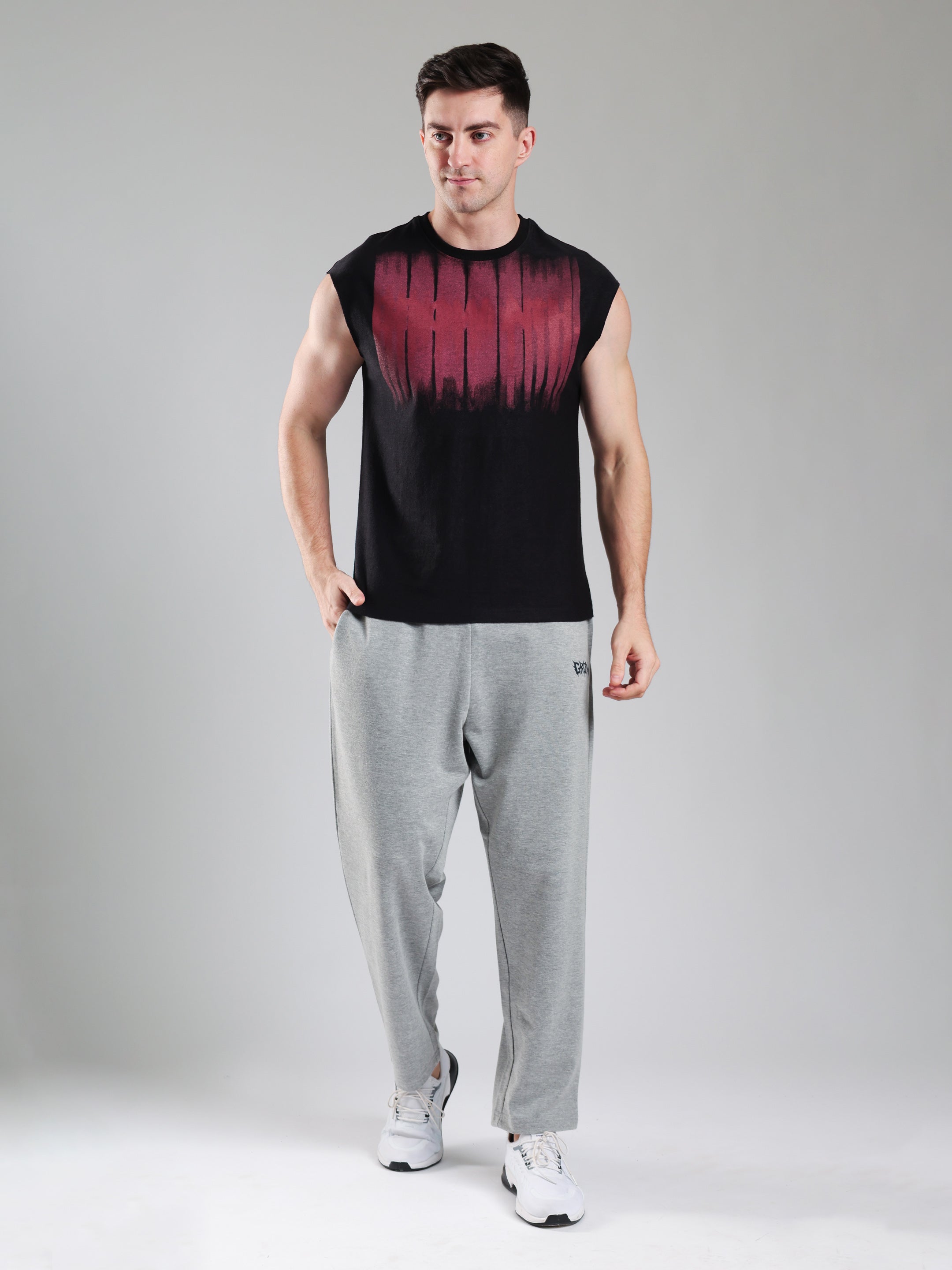 Grow ShadowDrip Capsleeves Tee Black maroon