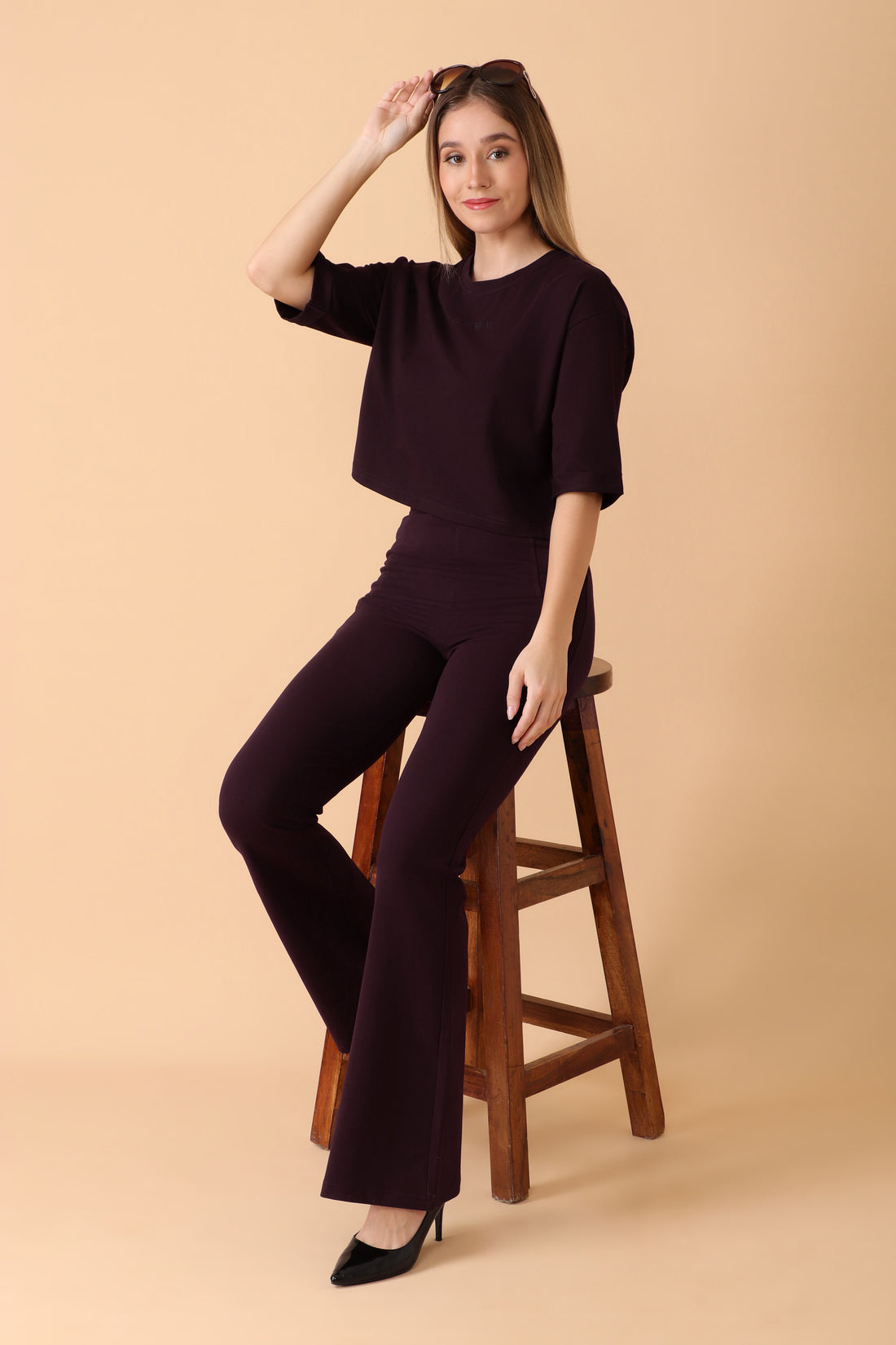 GROW Lounge Luxe Co-ord Set Berry Bold