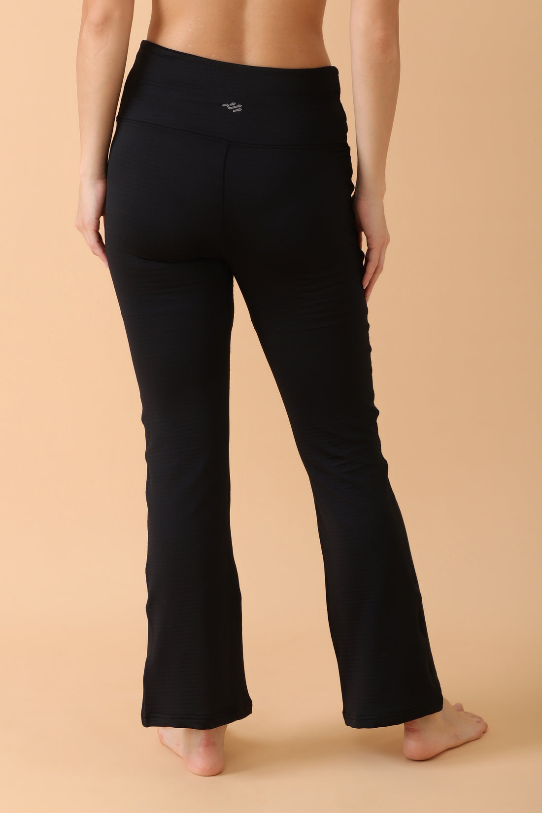 Jacquard Flare Leggings Black