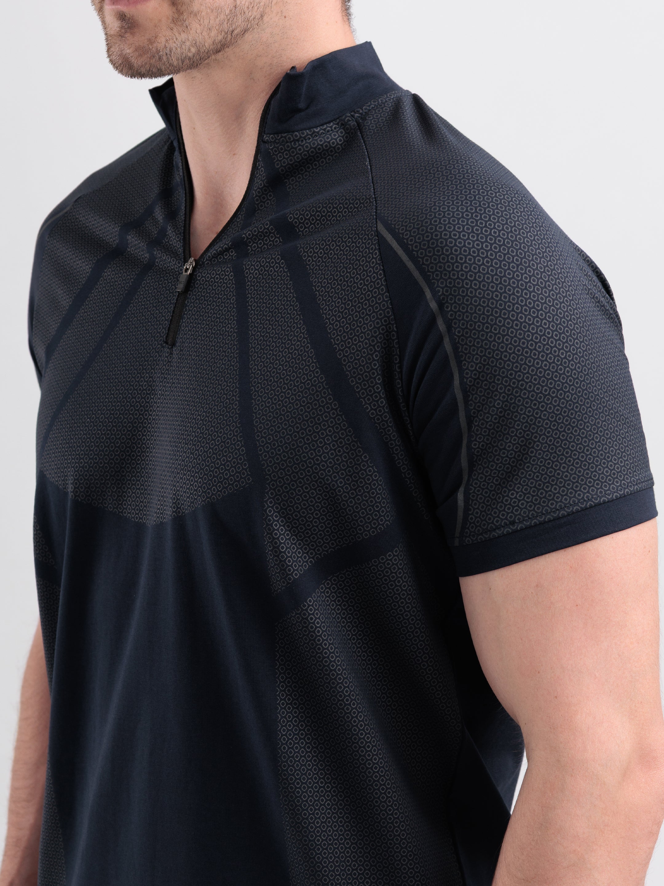 GROW Elevate Quarter Zip Tee Navy