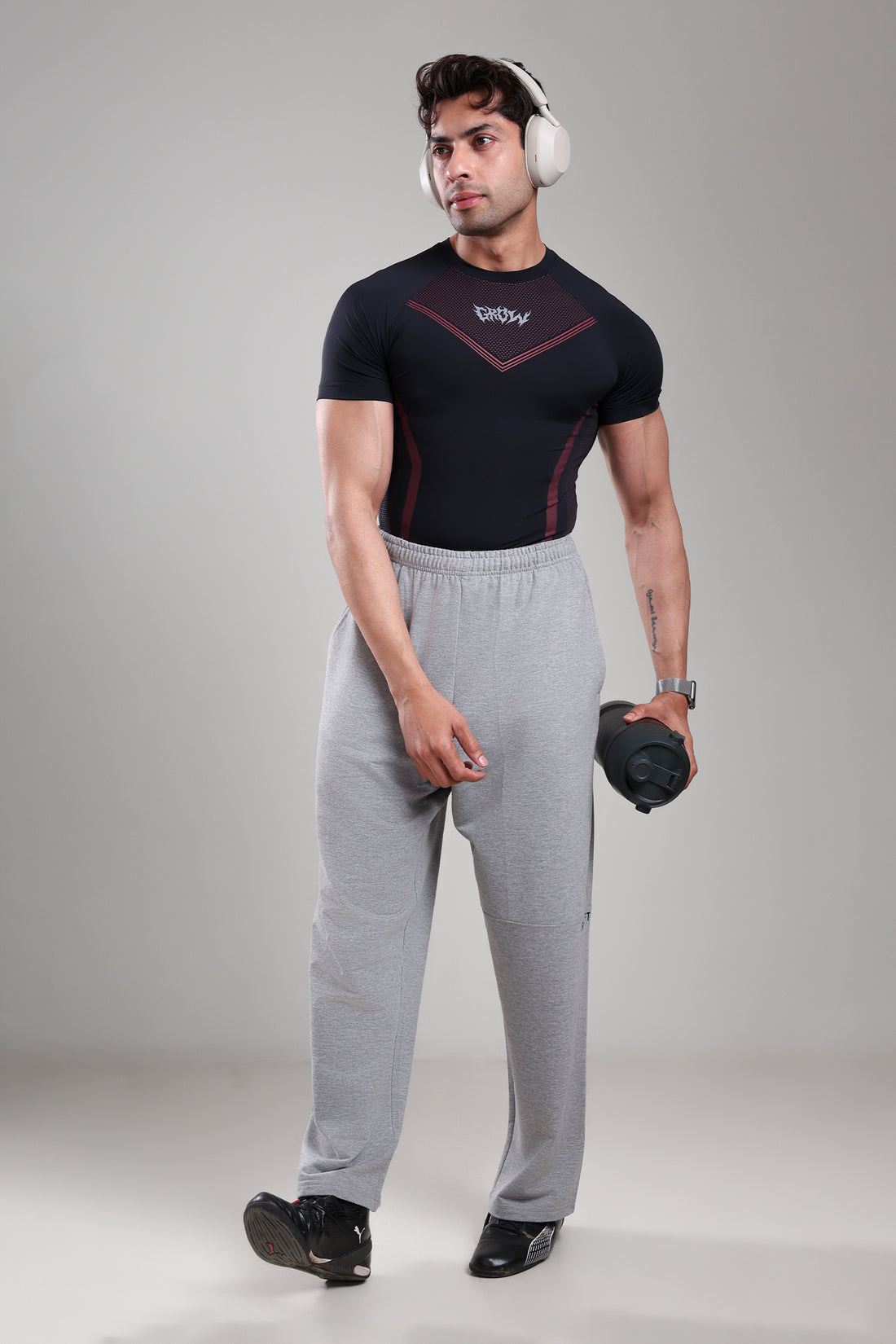 GROW Alpha Compression Black/Maroon