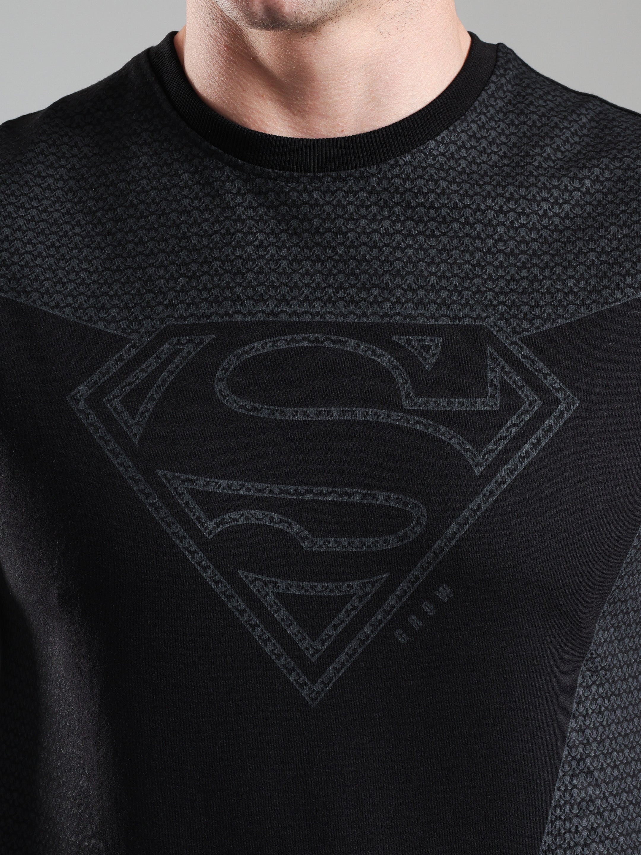 Superman Capsleeves Tee Black