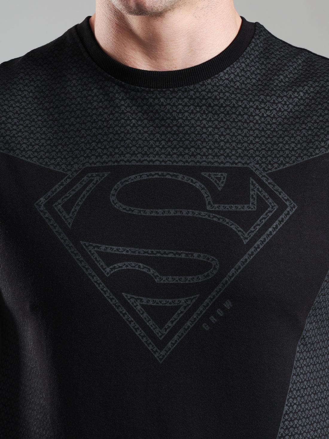 Superman Capsleeves Tee Black