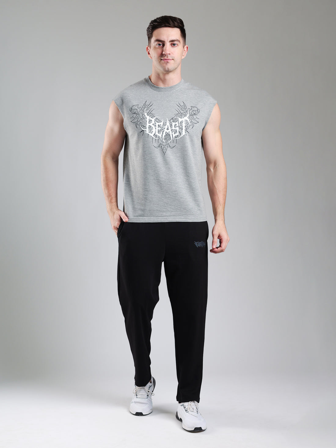 Grow Alpha Beast Capsleeves Tee Light Grey