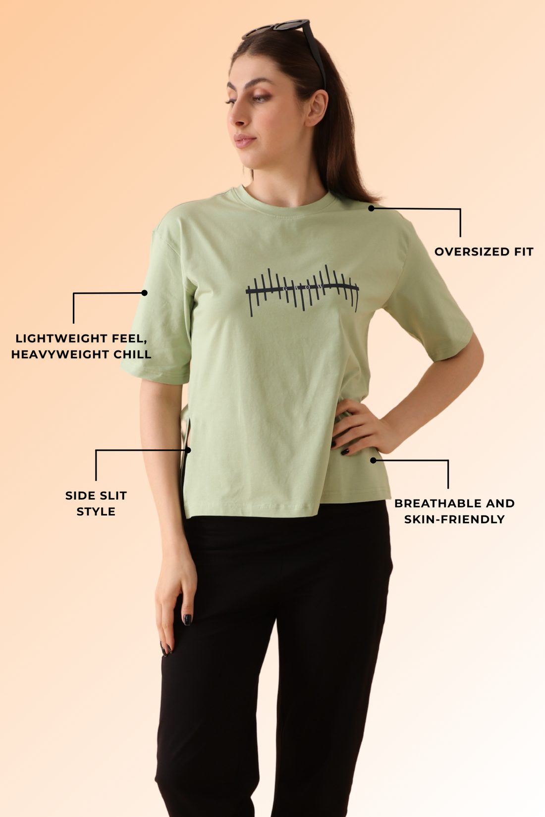 Slit & Chill Tee – Matcha