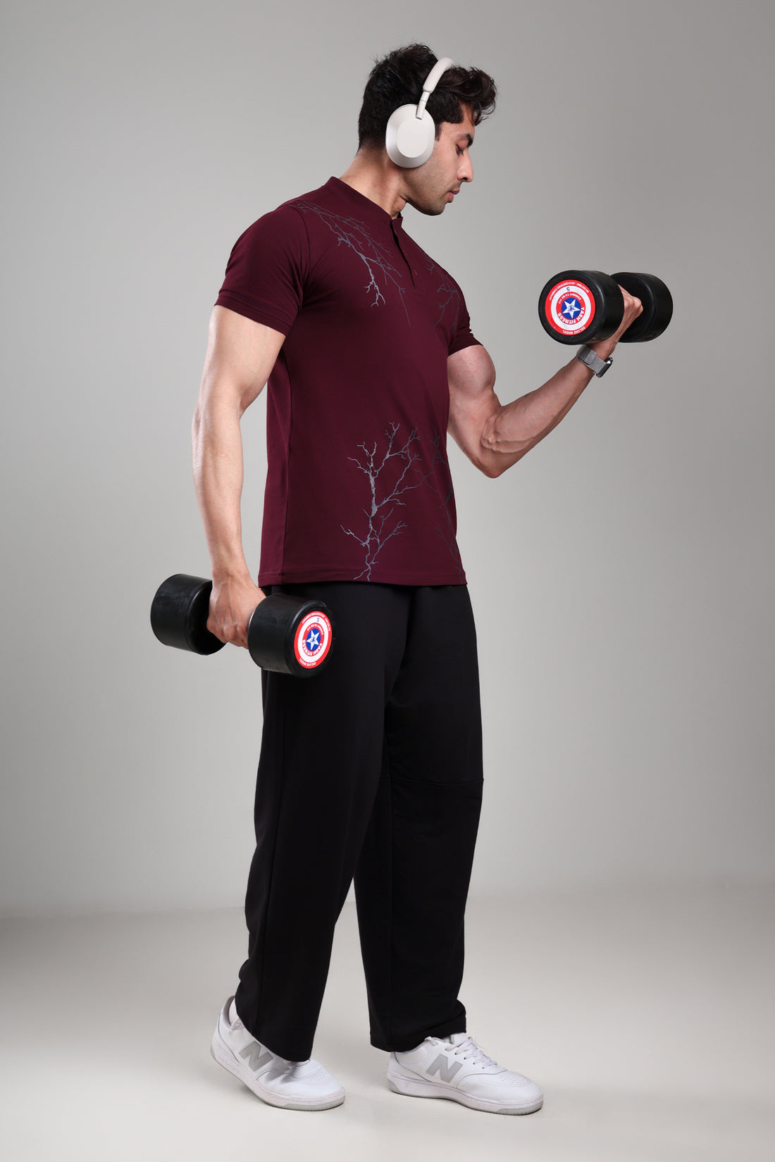 GROW Luxe Henley T-Shirt Wine