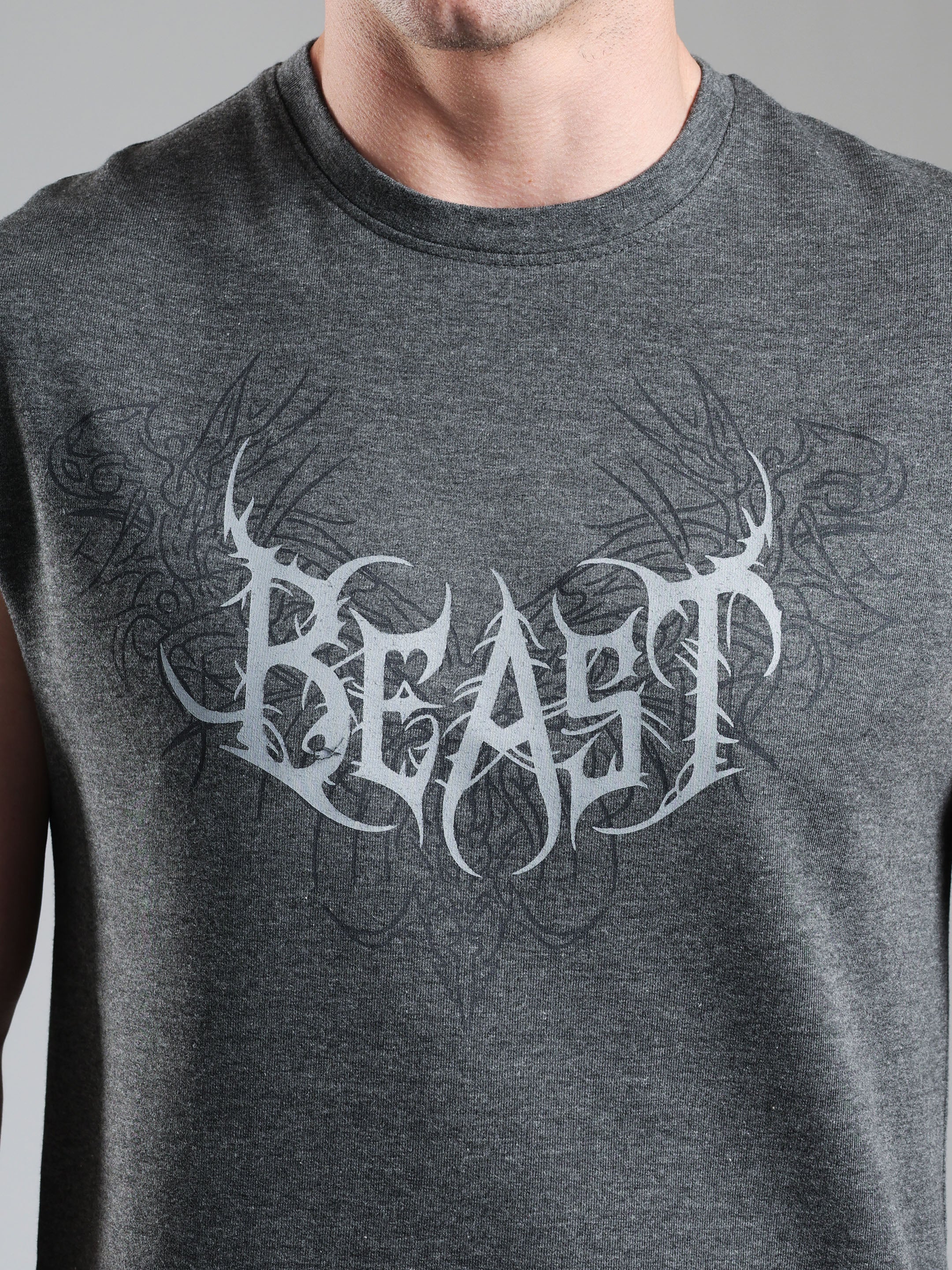 Grow Alpha Beast Capsleeves Tee Dark Grey