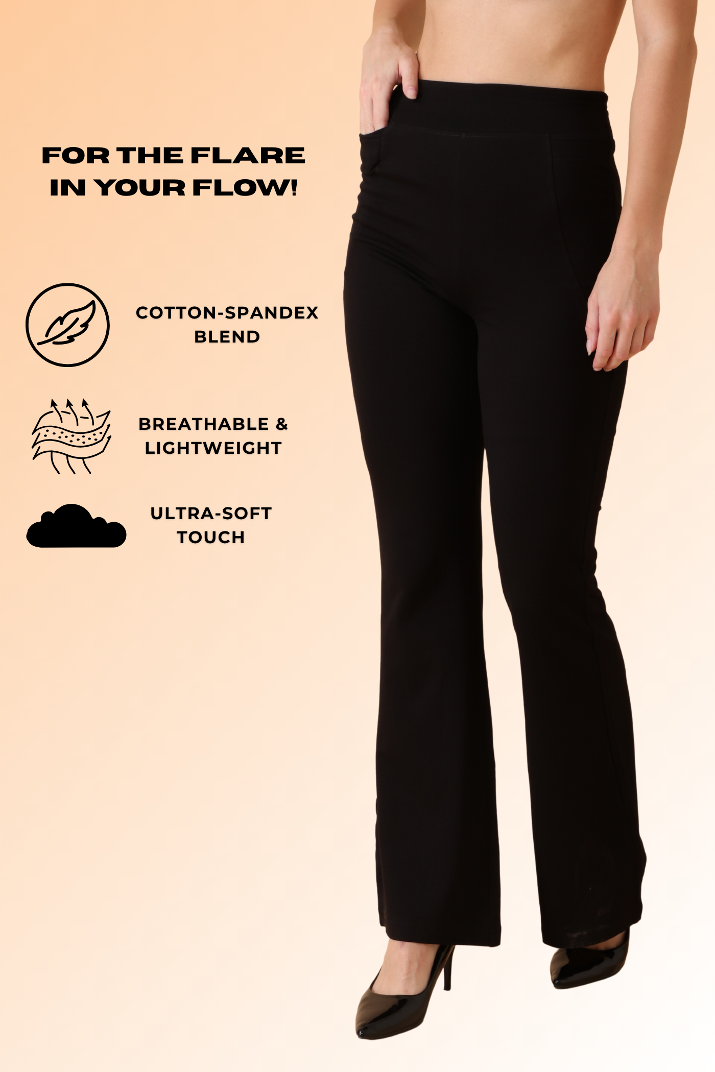 Easy Breezy Flare Pant Baby Black