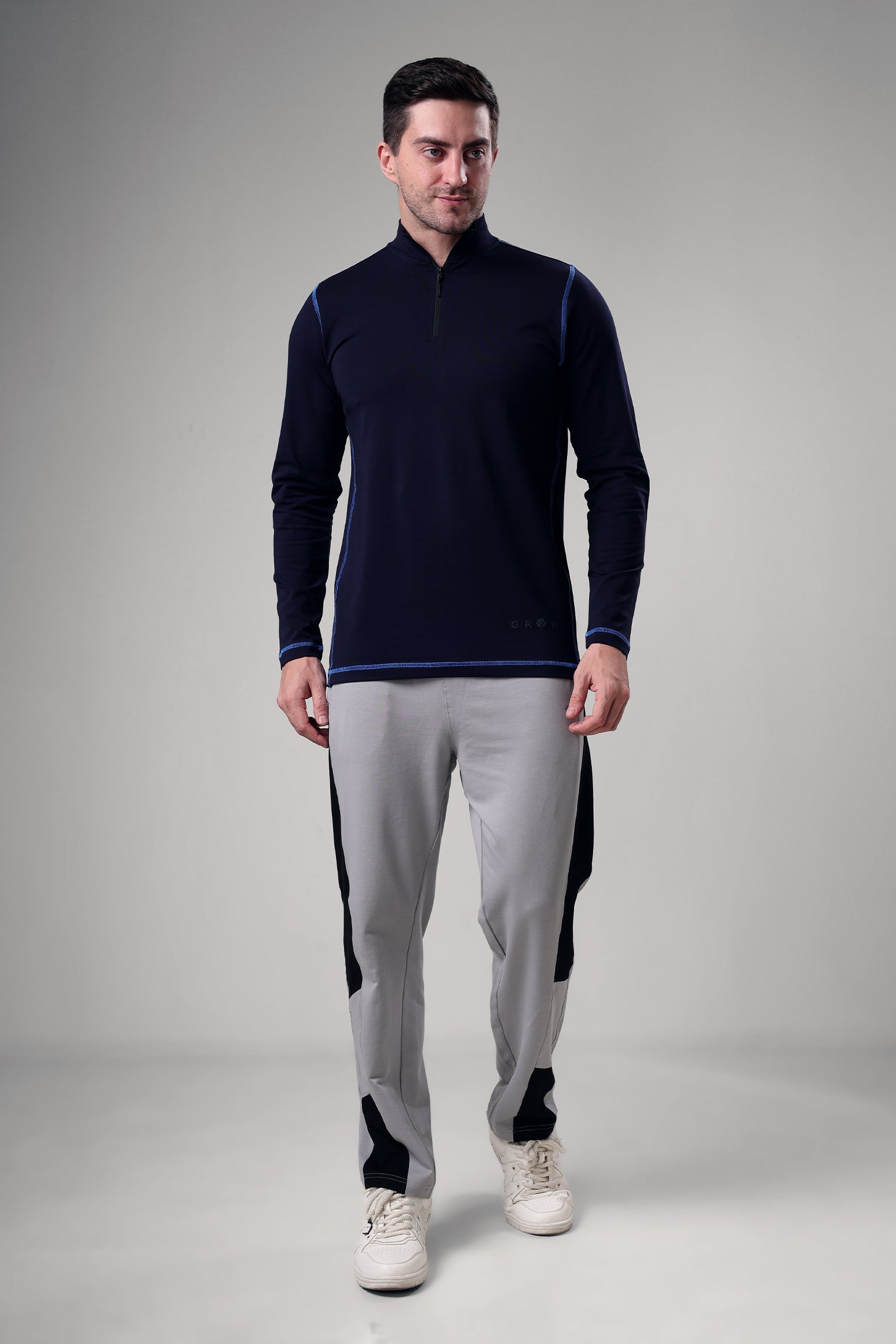 Grow 5T Quarter Zip T-shirt Navy