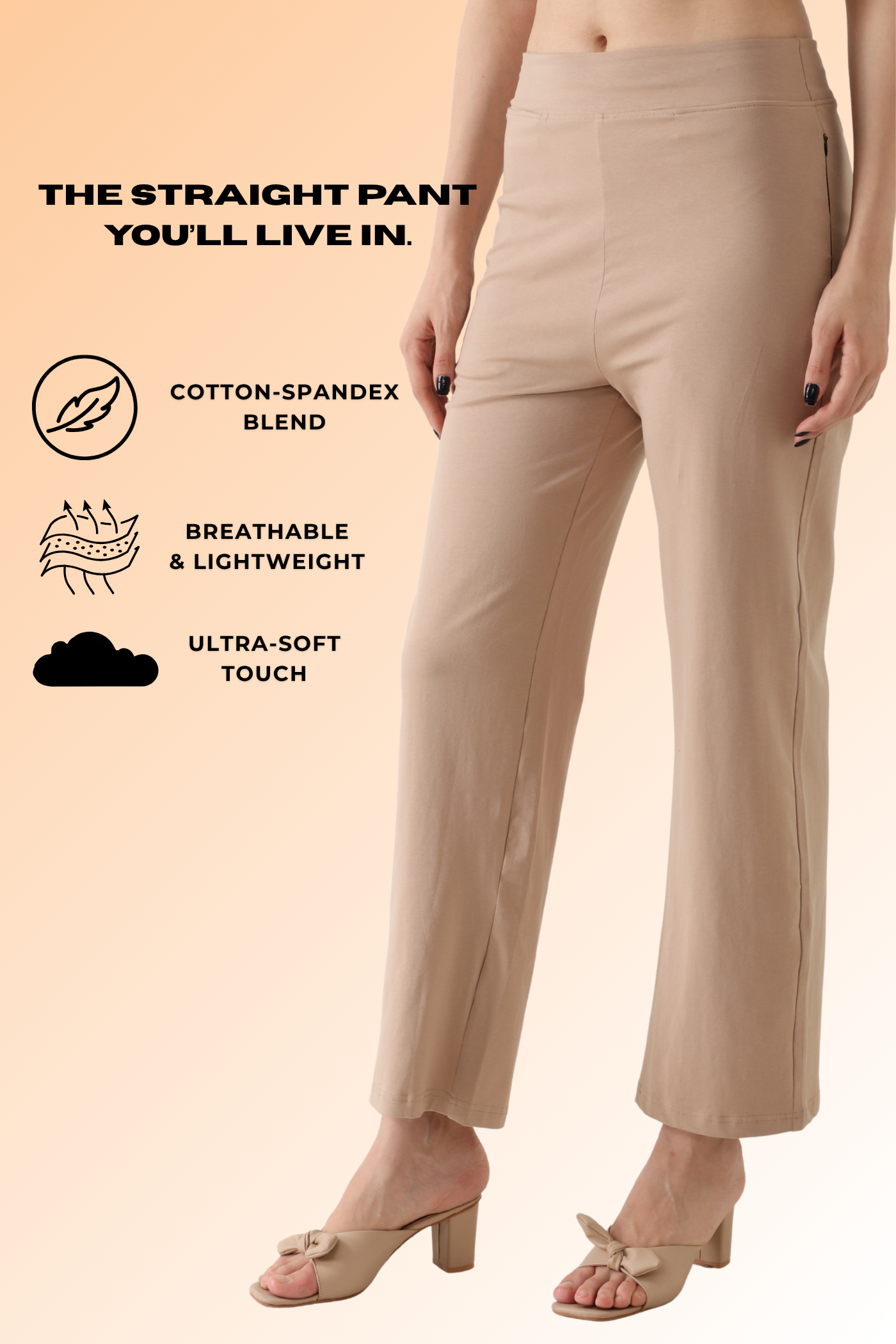 Go-With-The-Flow Pant Beige Glow