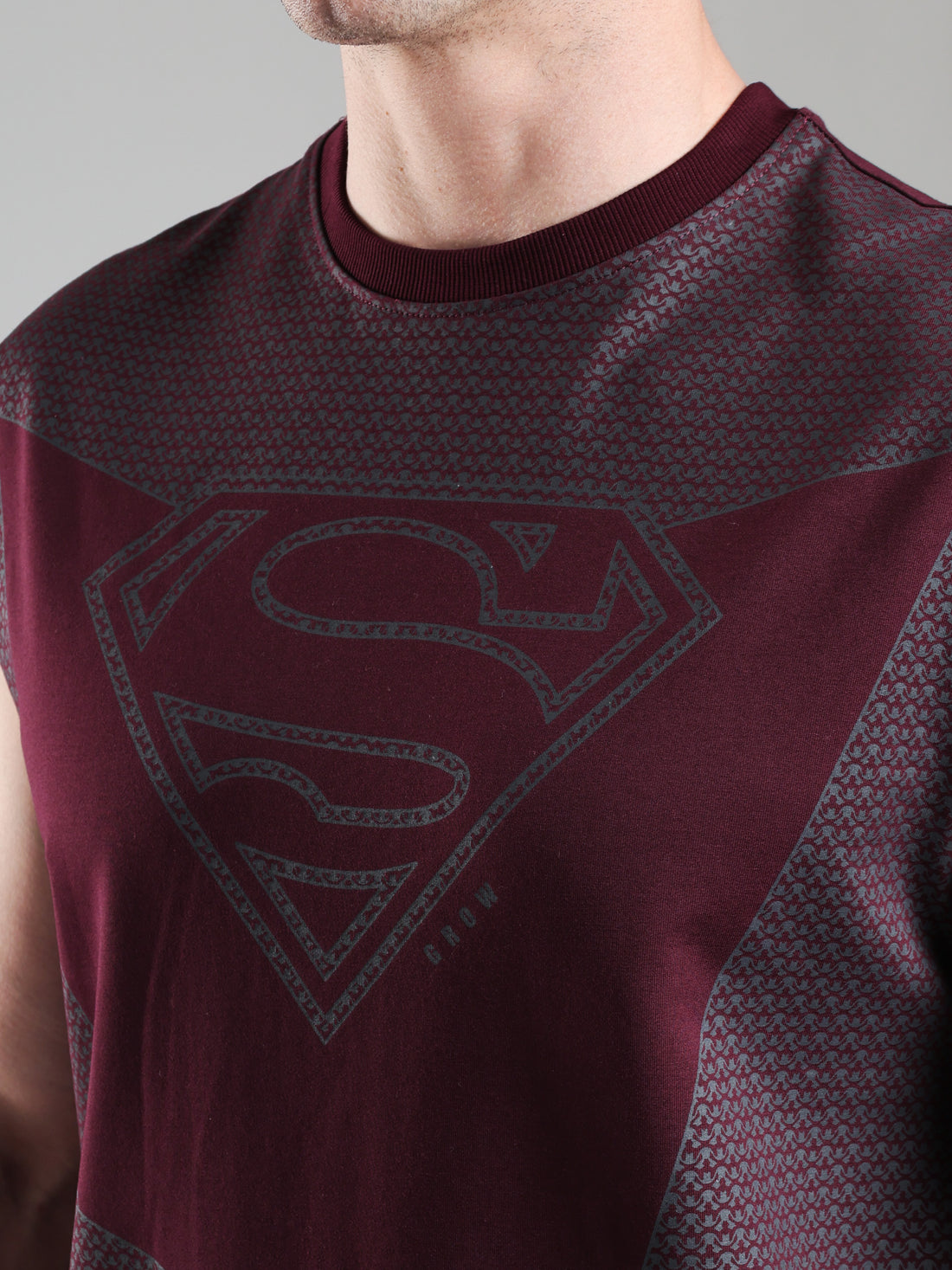 Superman Capsleeves Tee Maroon
