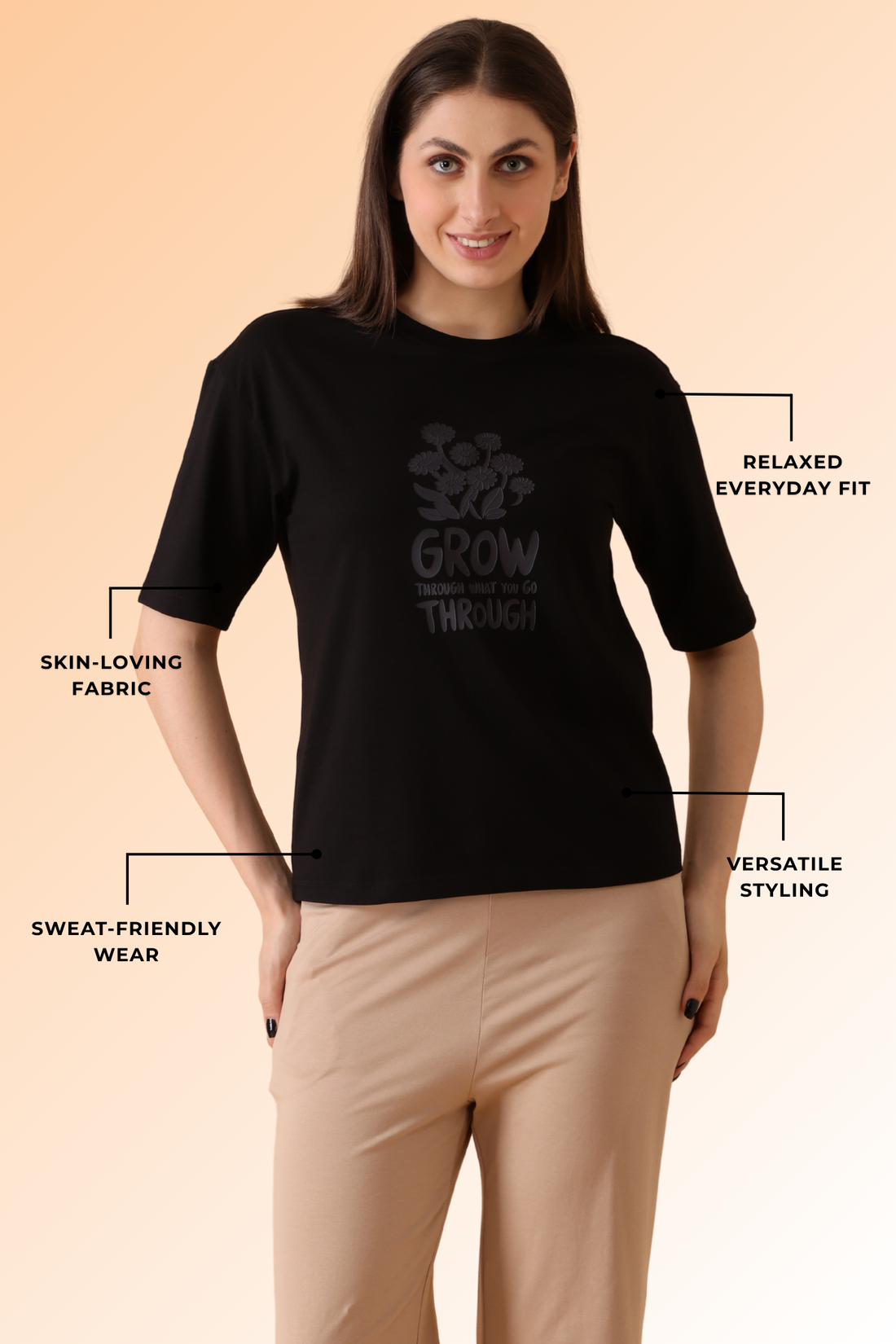 Lazee Luxe Tee Black Magic