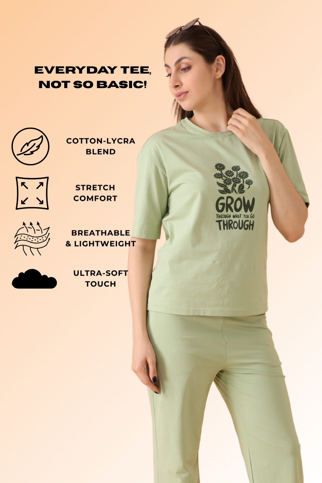 Lazee Luxe Tee Mint To Be