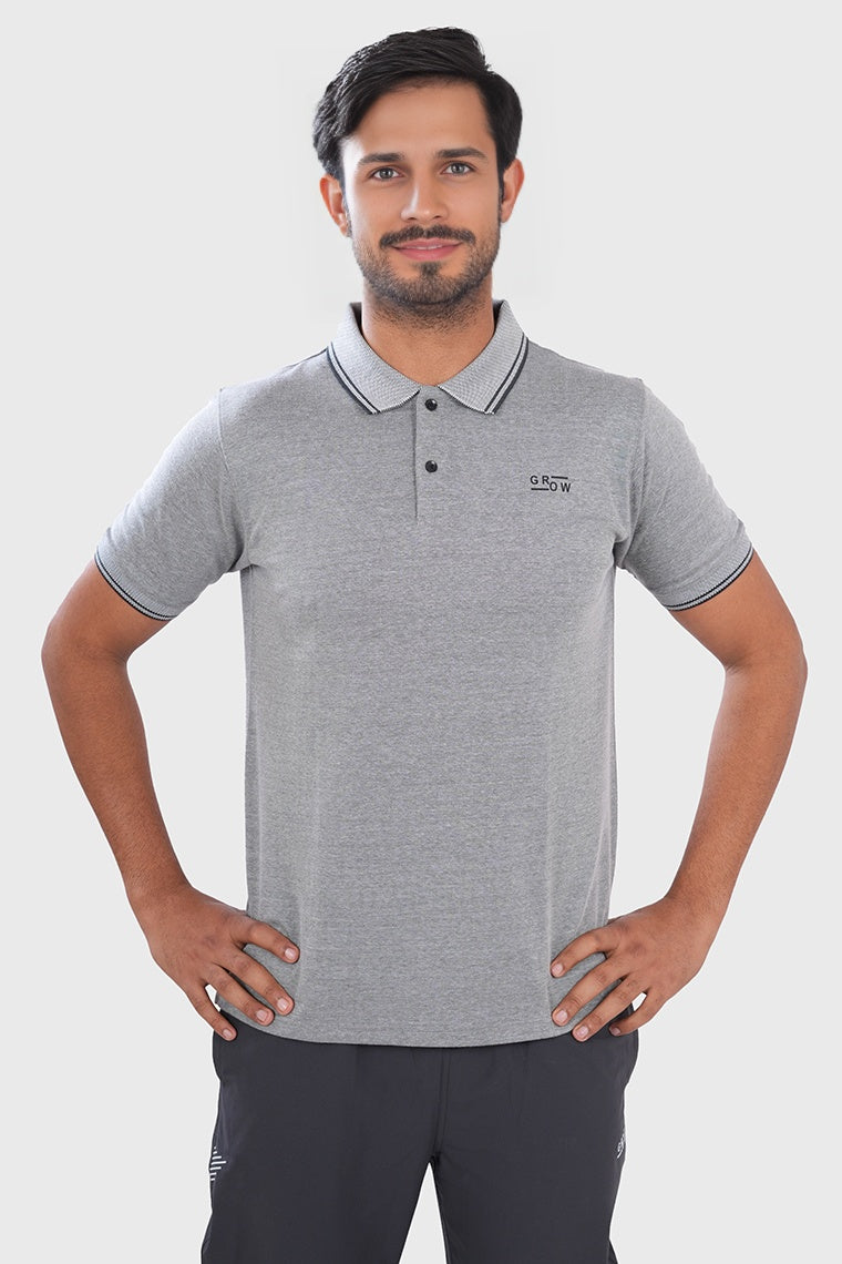 Premium Polo T-shirt Grey