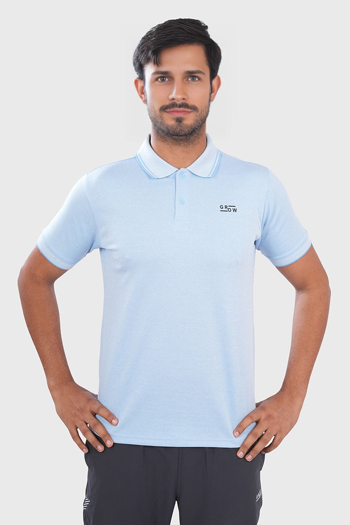 Premium Polo T-shirt Sky