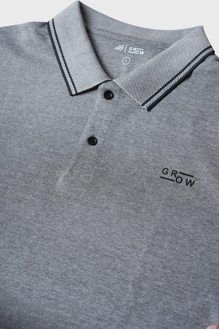Premium Polo T-shirt Grey