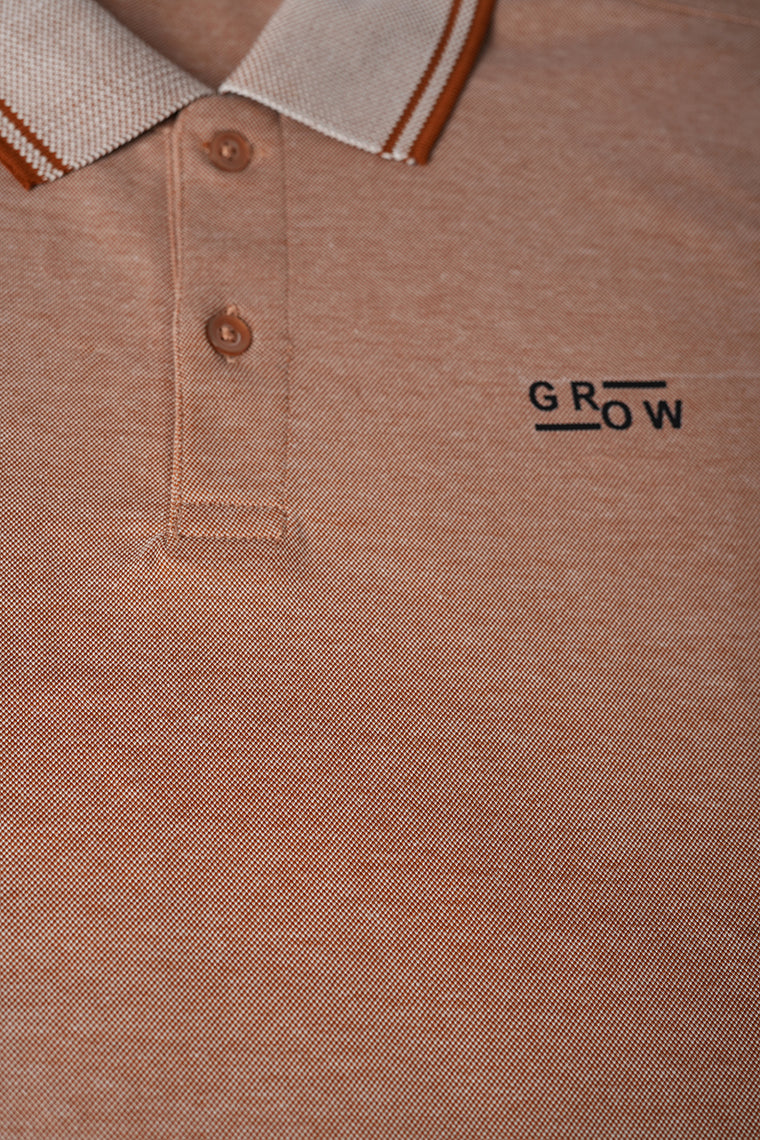 Premium Polo T-shirt Almond