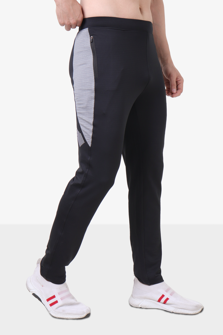 Brick Spandex Contrast Joggers Black